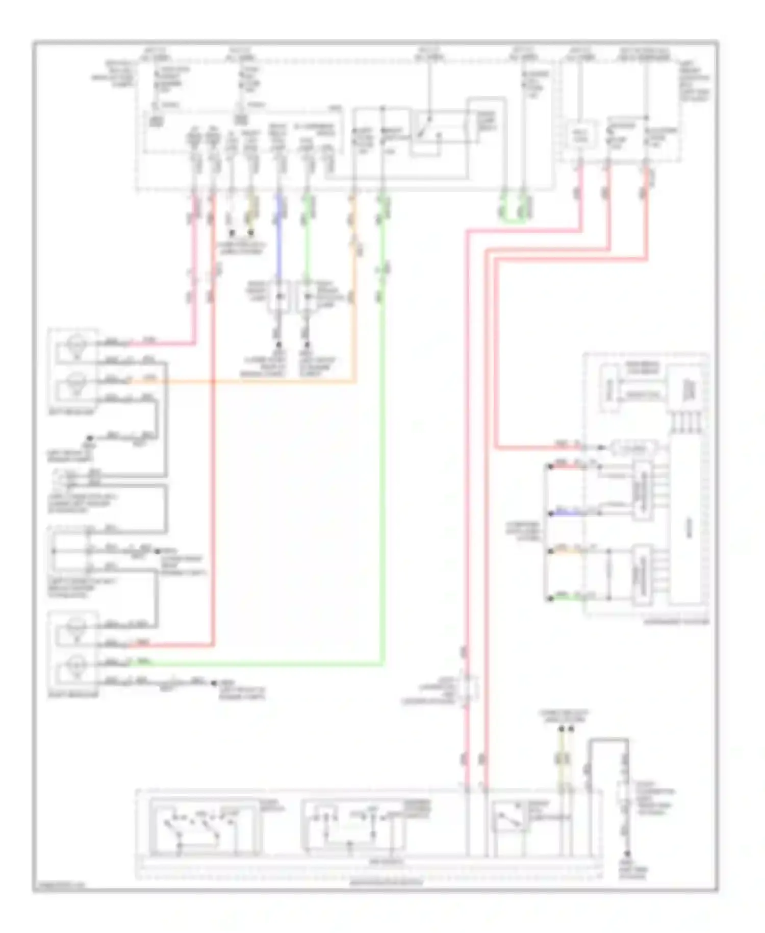 Wiring diagram left right front front fog fog lamp lamp for Hyundai Equus II facelift (2013-2016) (1 of 1)