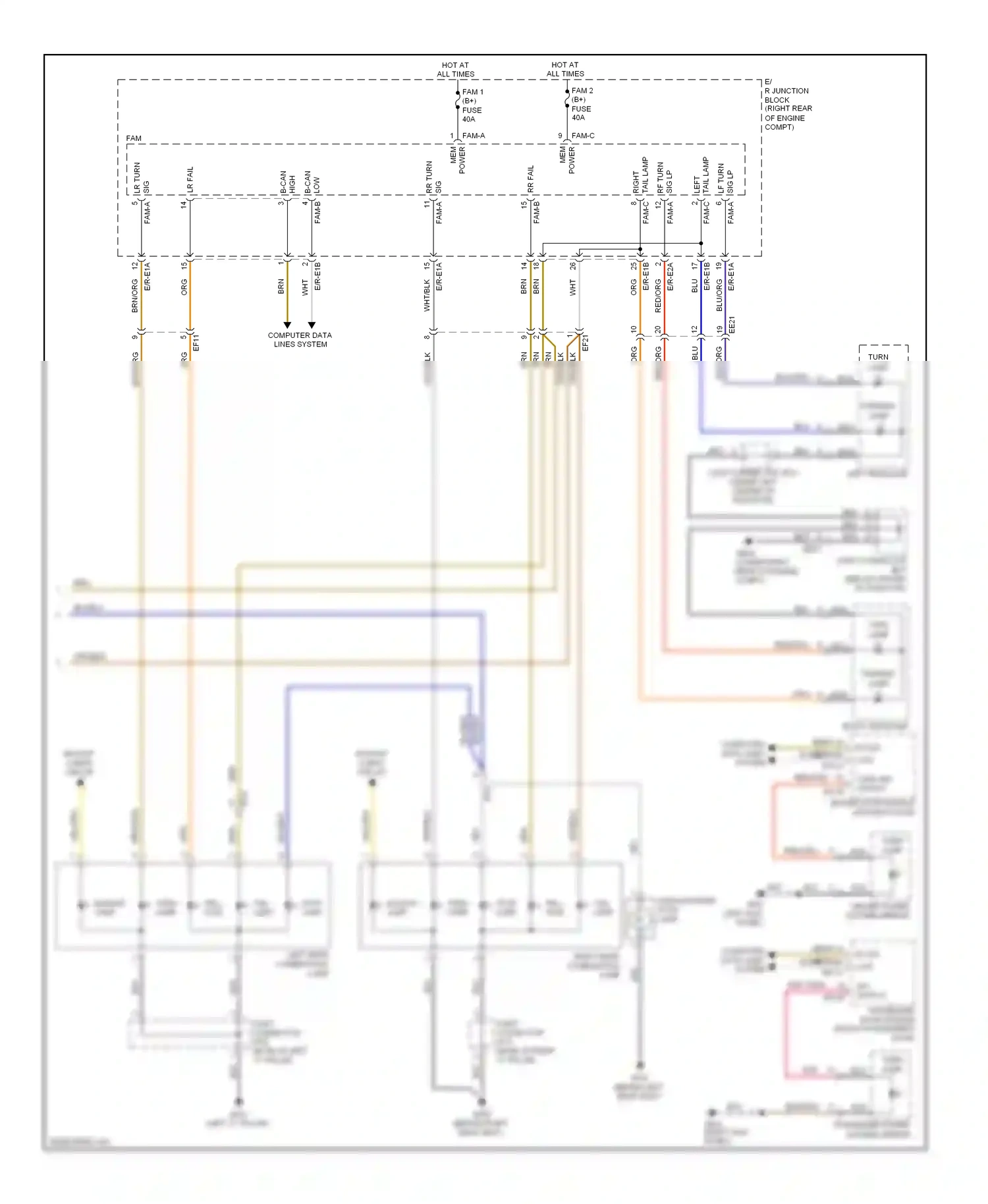 Wiring diagram lr fail for Hyundai Equus II facelift (2013-2016) (1 of 1)