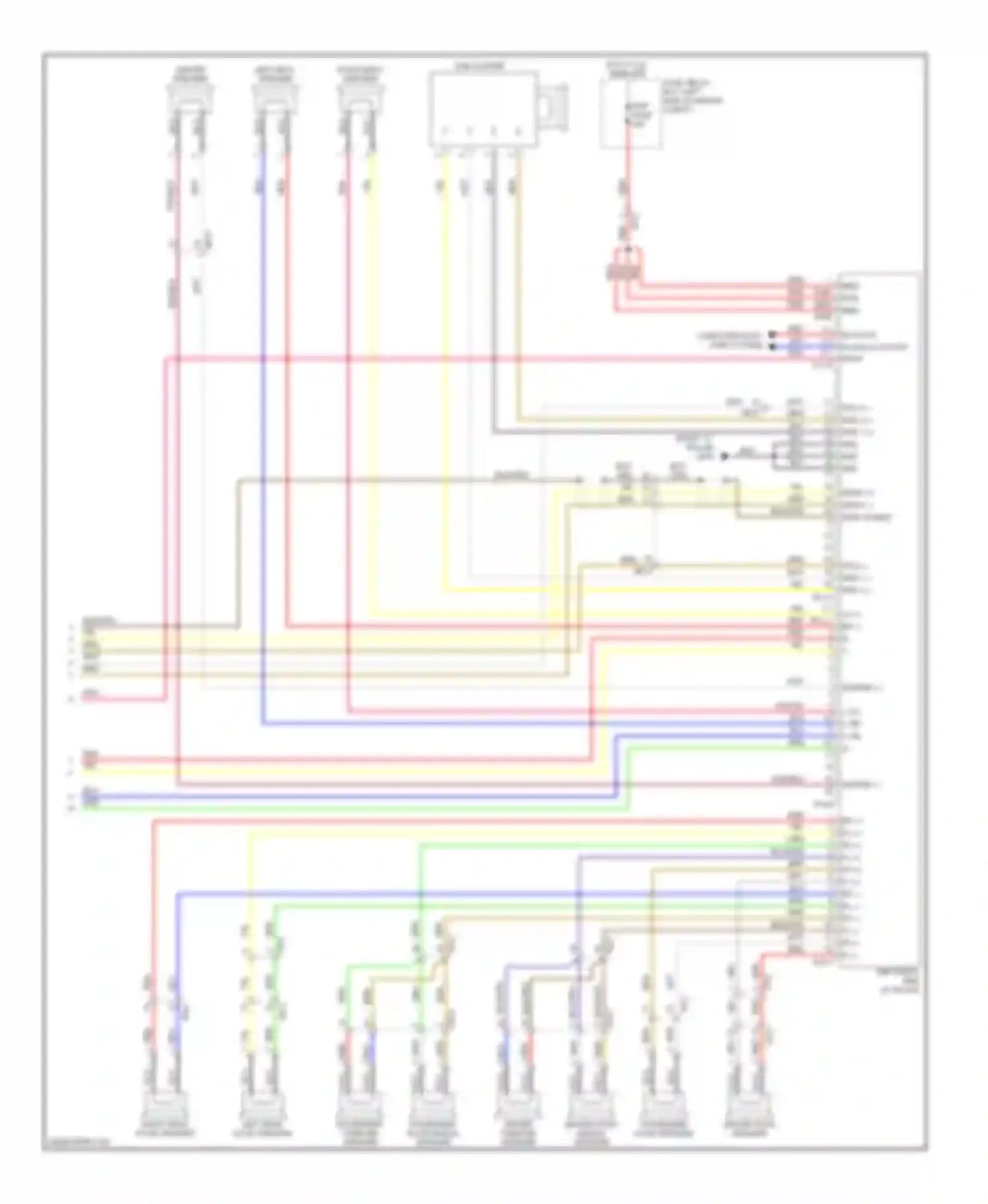 Wiring diagram m-can hi m-can lo acc/on input for Hyundai Equus II facelift (2013-2016) (1 of 2)