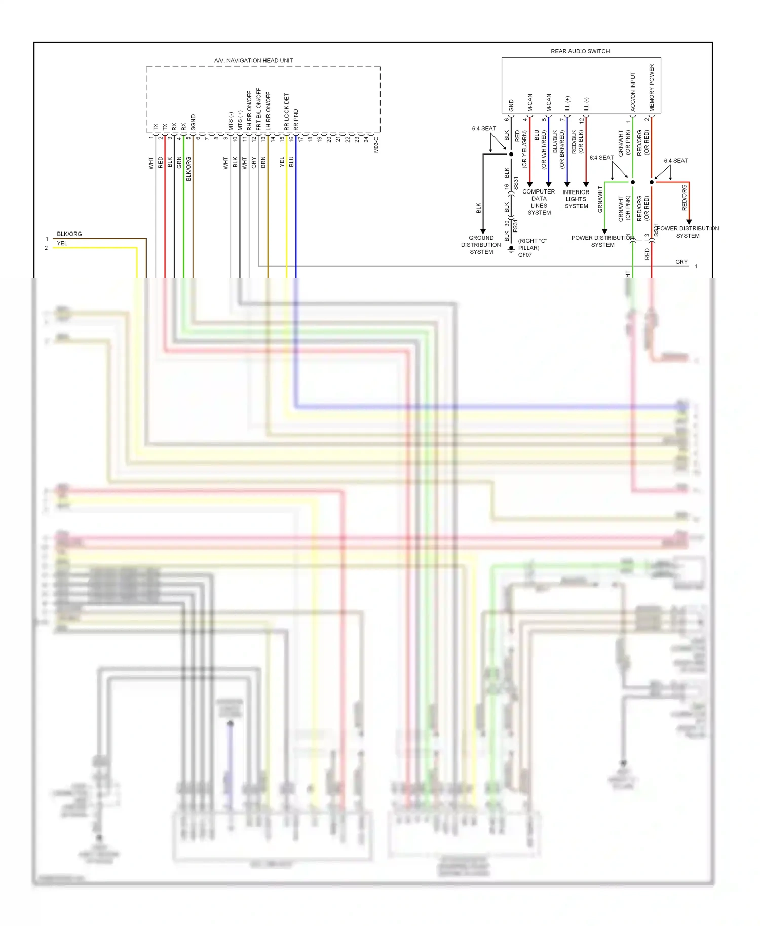 Wiring diagram mic shield for Hyundai Equus II facelift (2013-2016) (2 of 3)