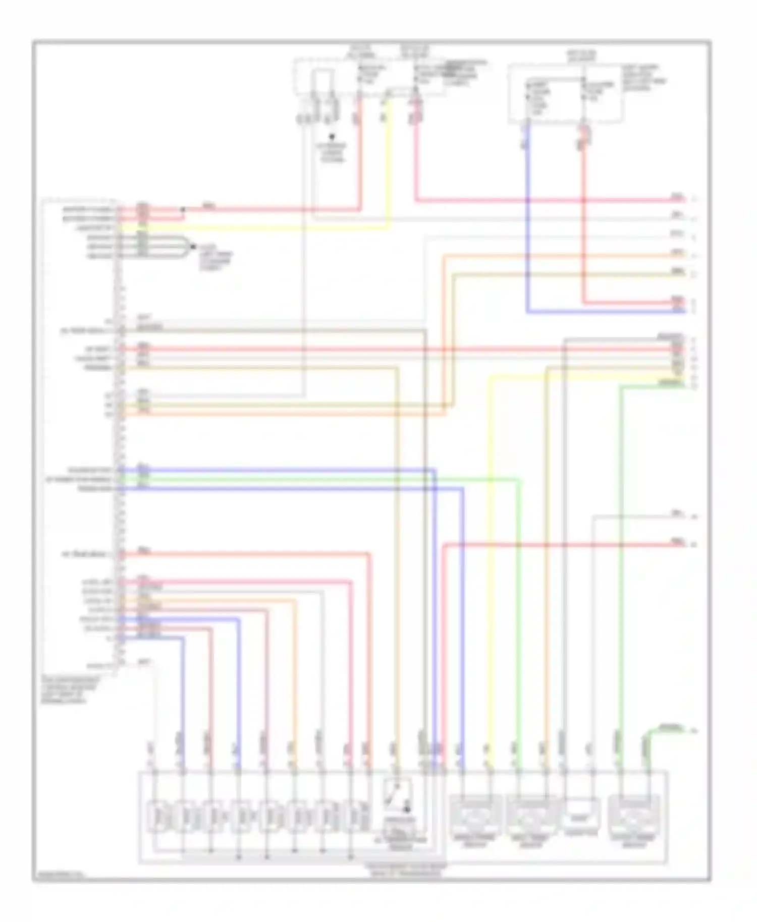 Wiring diagram middle speed oil temperature sensor sensor for Hyundai Equus II facelift (2013-2016) (1 of 1)