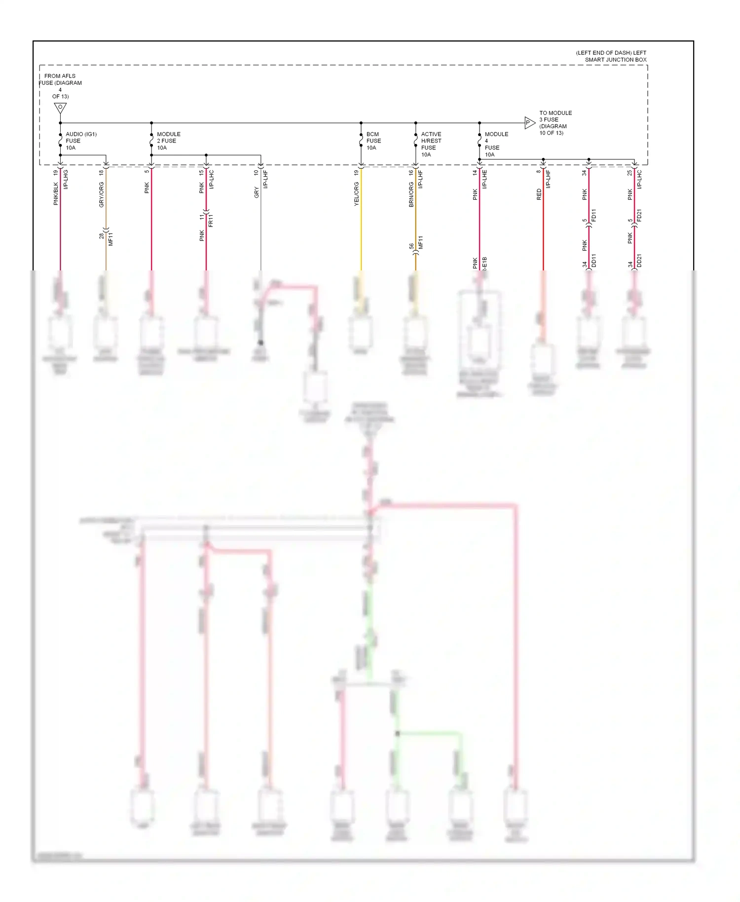 Hyundai Equus II facelift (2013-2016) module wiring diagram  (6 of 7)