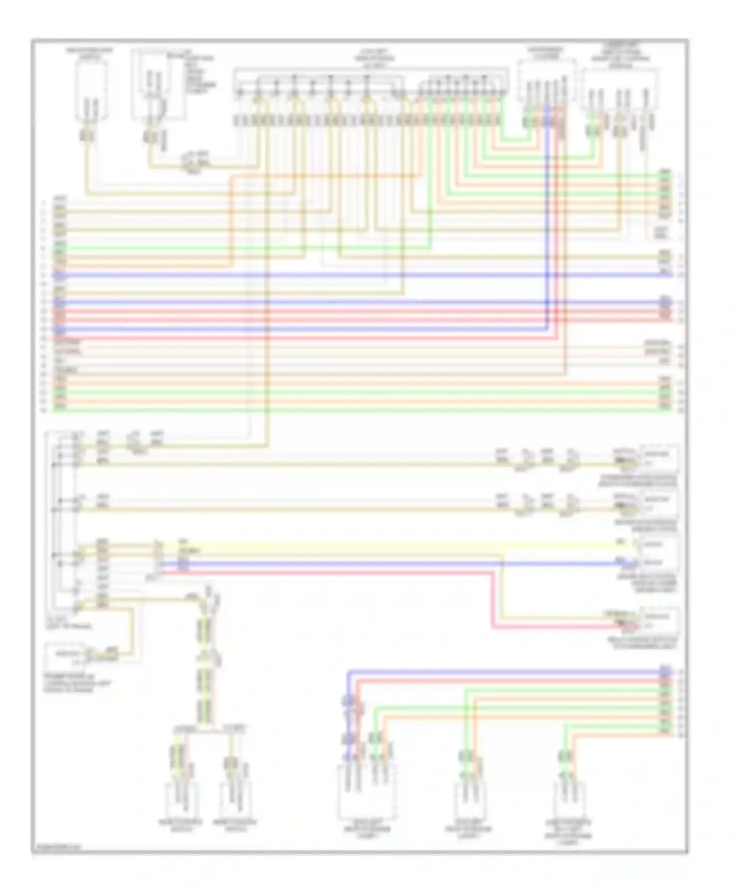 Wiring diagram multi- function switch for Hyundai Equus II facelift (2013-2016) (1 of 8)