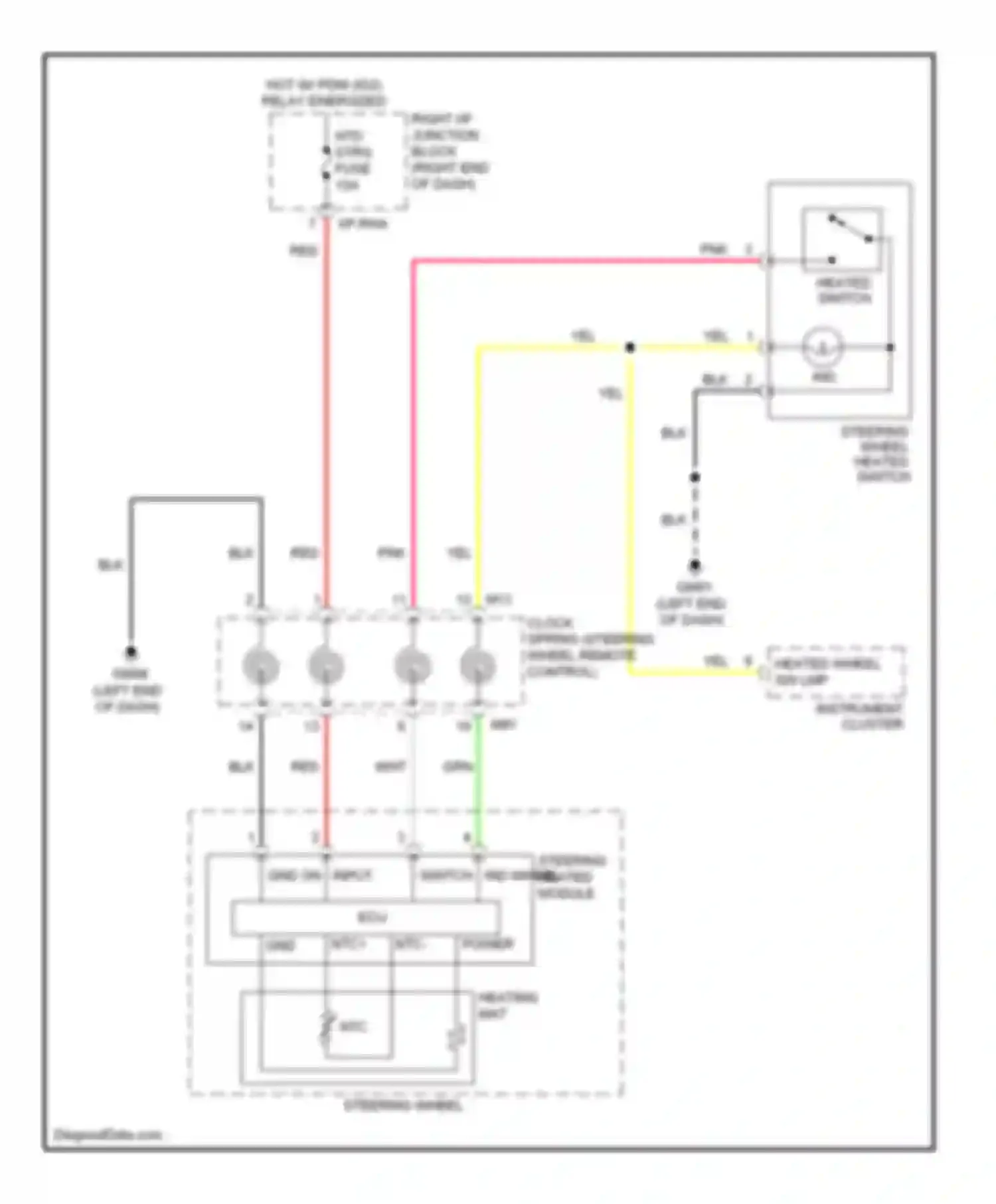 Wiring diagram ntc- ntc+ gnd for Hyundai Equus II facelift (2013-2016) (1 of 1)