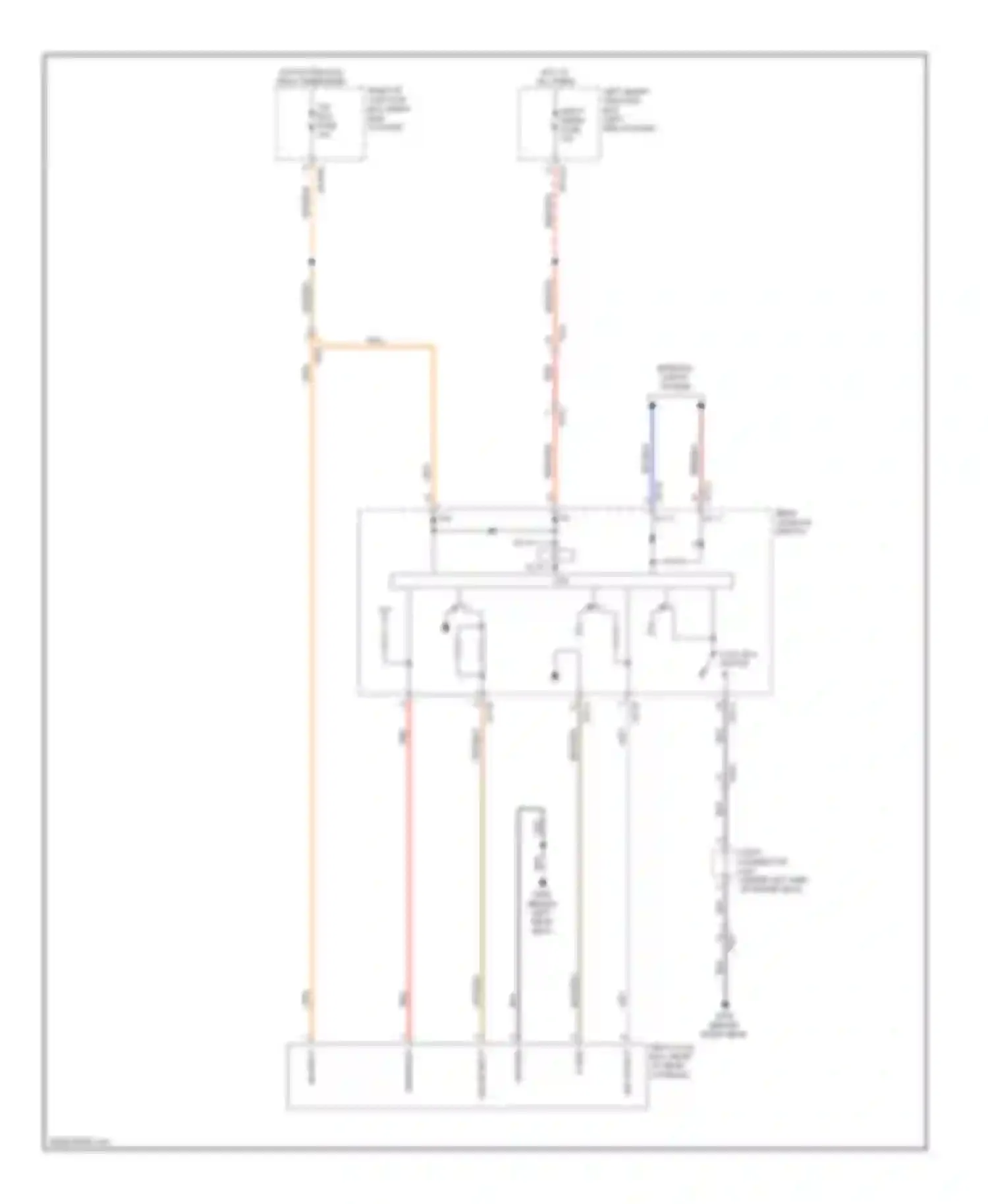 Wiring diagram on input for Hyundai Equus II facelift (2013-2016) (2 of 8)