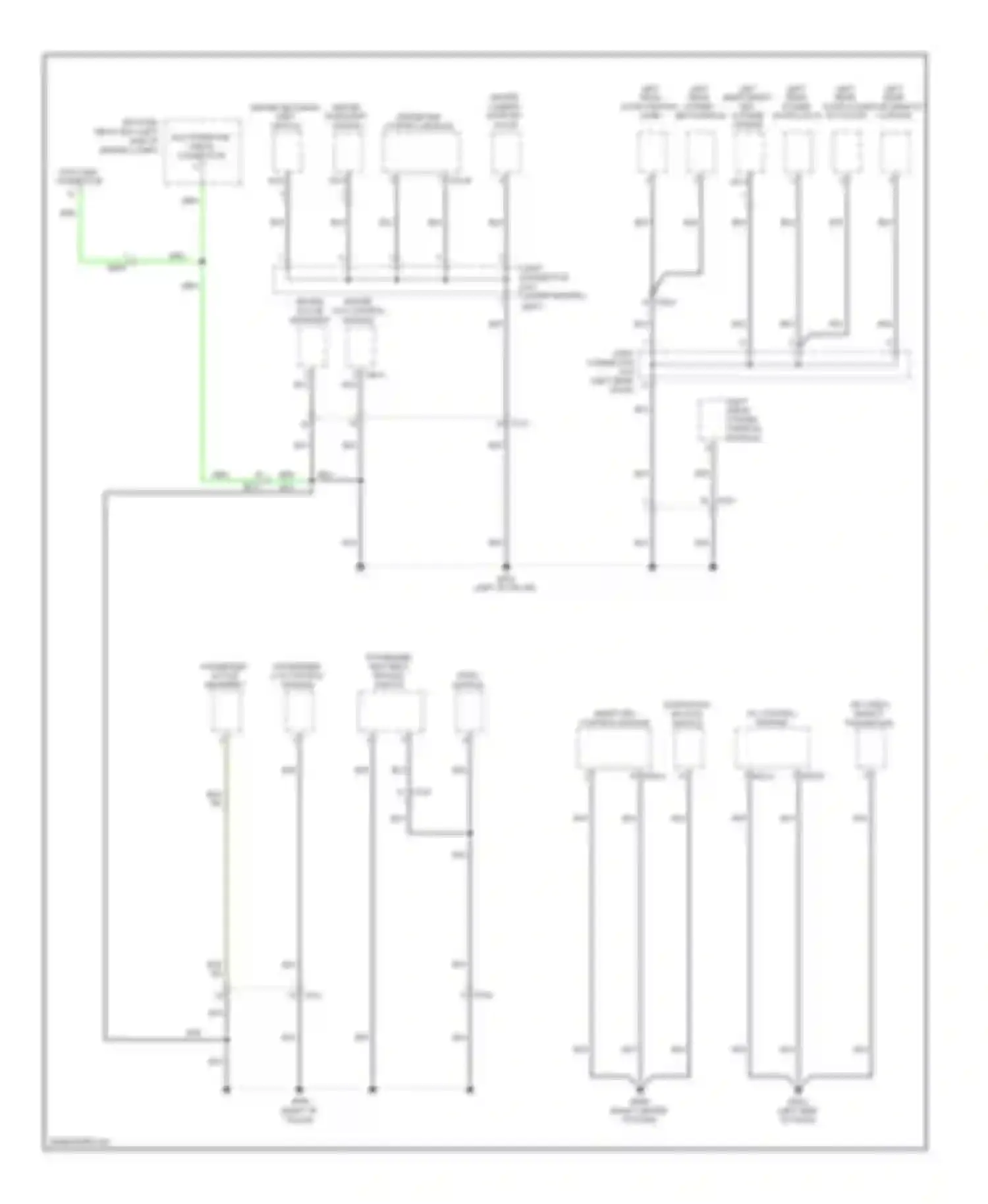 Wiring diagram pods module for Hyundai Equus II facelift (2013-2016) (1 of 2)