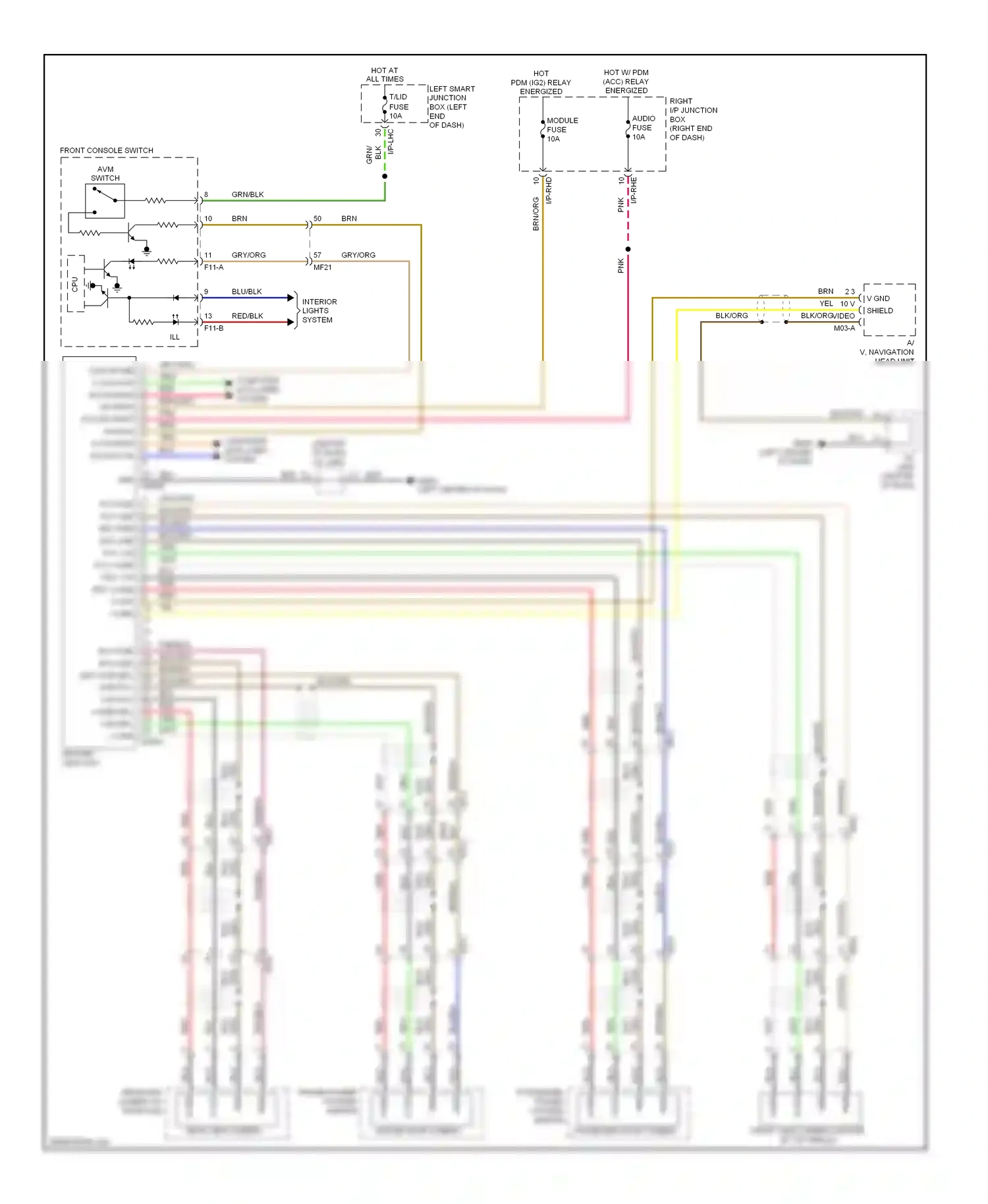 Wiring diagram red for Hyundai Equus II facelift (2013-2016) (51 of 126)