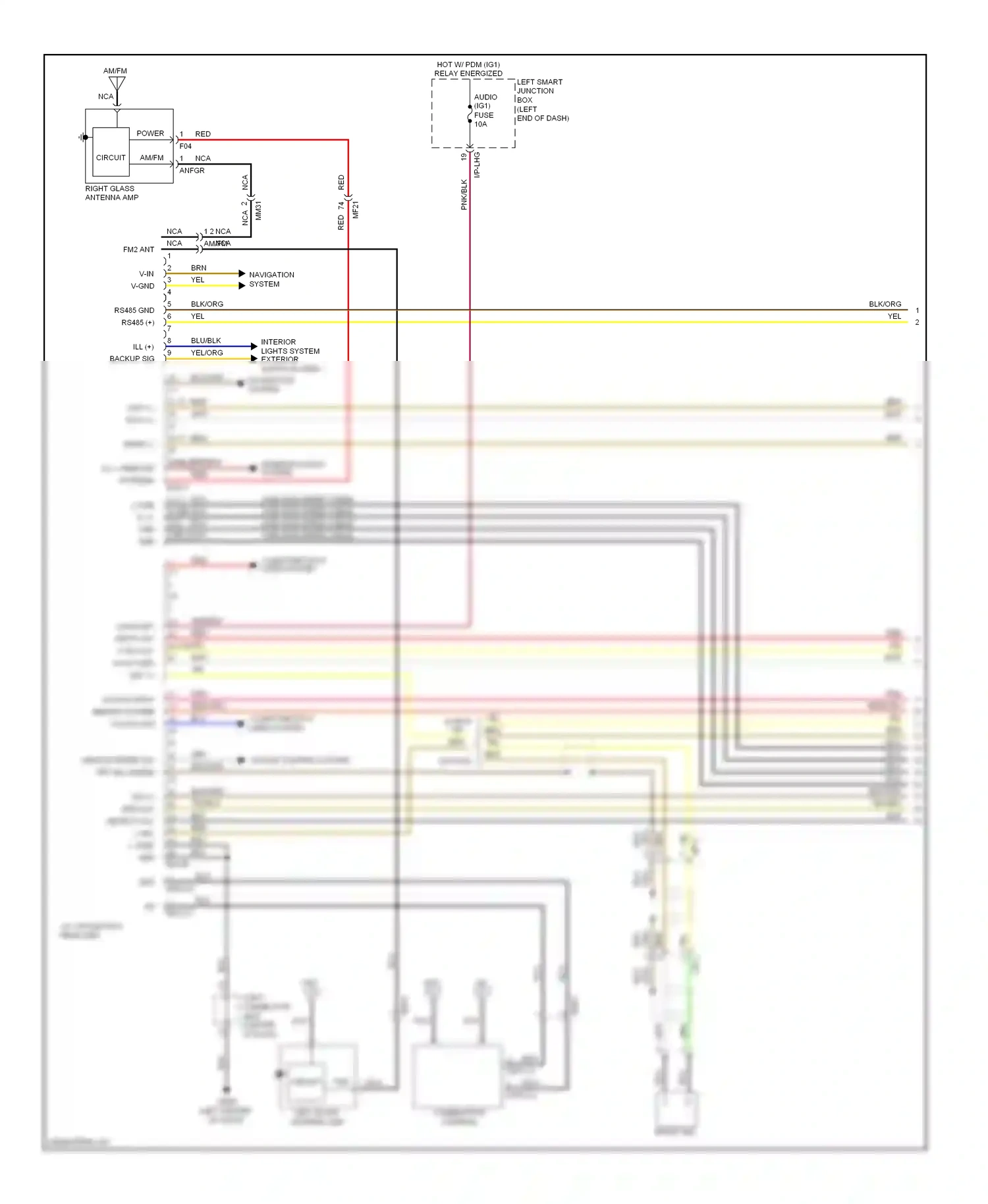 Wiring diagram red for Hyundai Equus II facelift (2013-2016) (62 of 126)