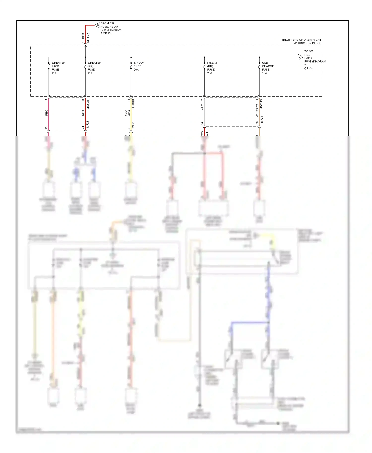 Wiring diagram red for Hyundai Equus II facelift (2013-2016) (78 of 126)