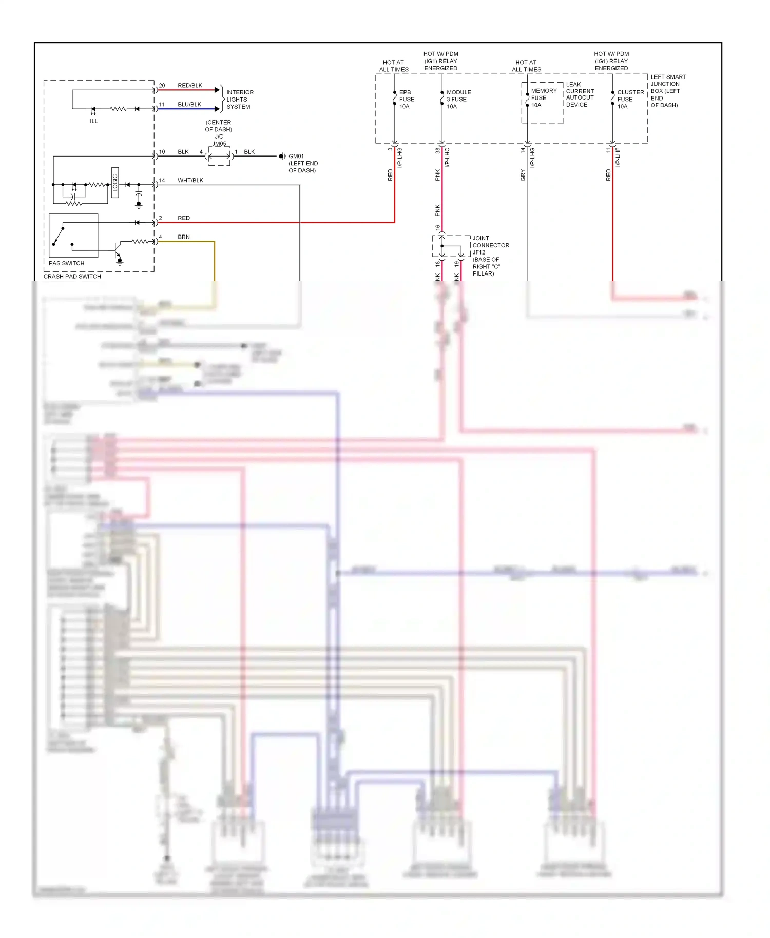Wiring diagram red for Hyundai Equus II facelift (2013-2016) (68 of 126)