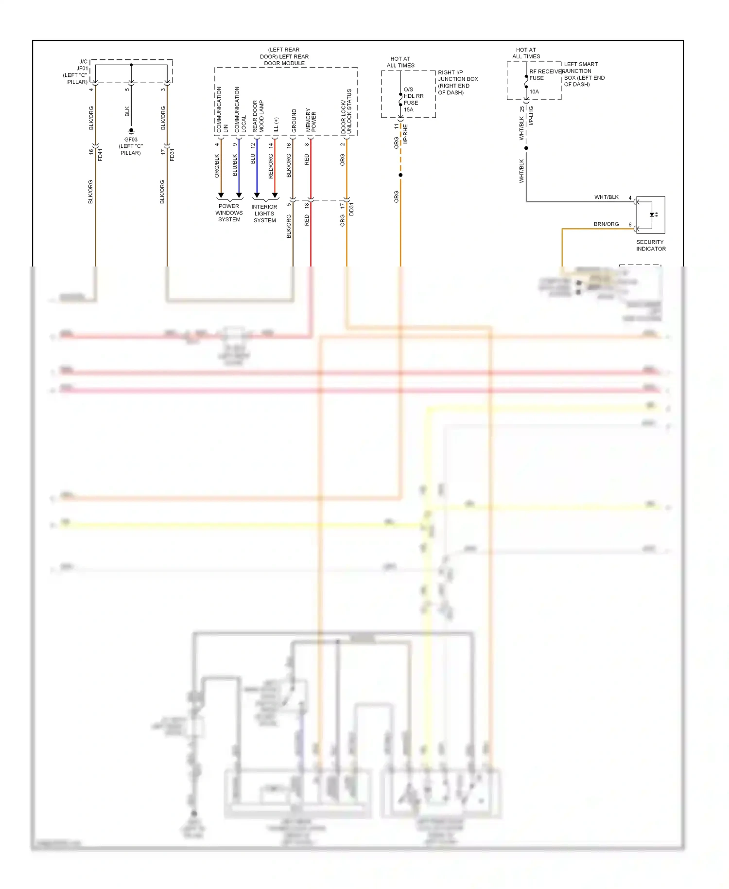 Wiring diagram red for Hyundai Equus II facelift (2013-2016) (14 of 126)