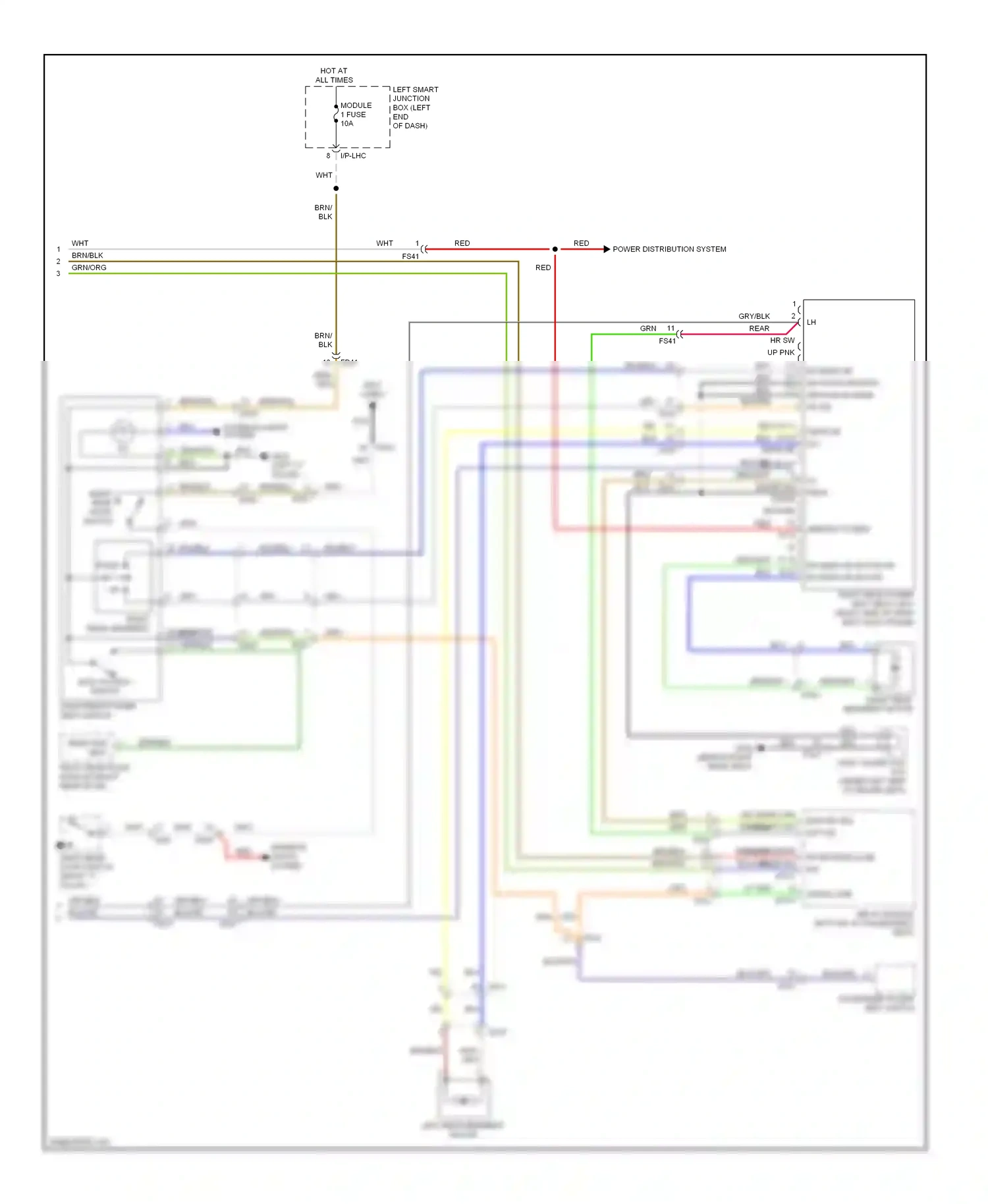 Wiring diagram red for Hyundai Equus II facelift (2013-2016) (98 of 126)