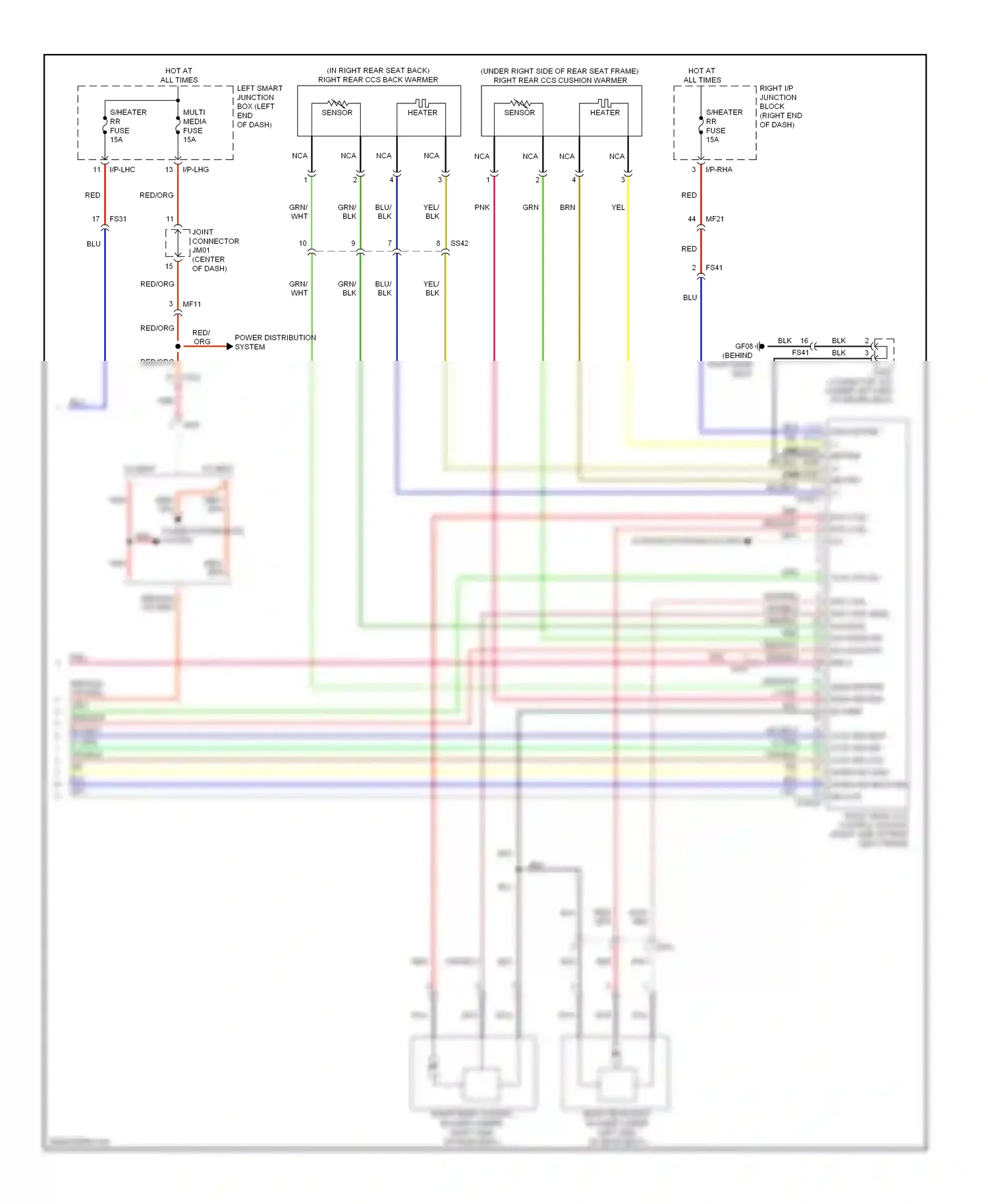 Wiring diagram red for Hyundai Equus II facelift (2013-2016) (91 of 126)