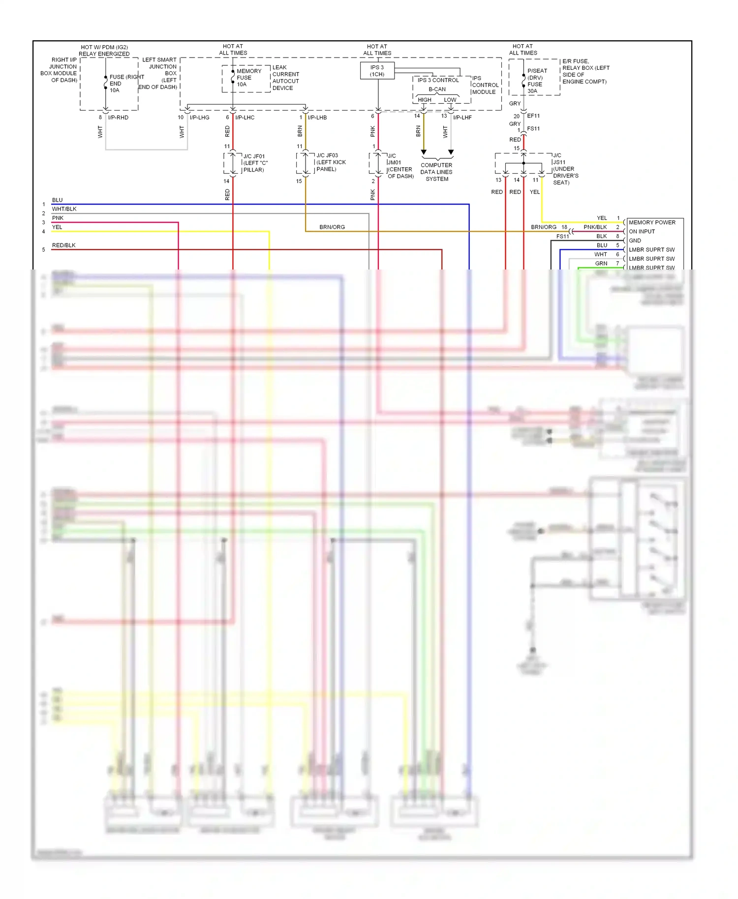 Wiring diagram red for Hyundai Equus II facelift (2013-2016) (54 of 126)