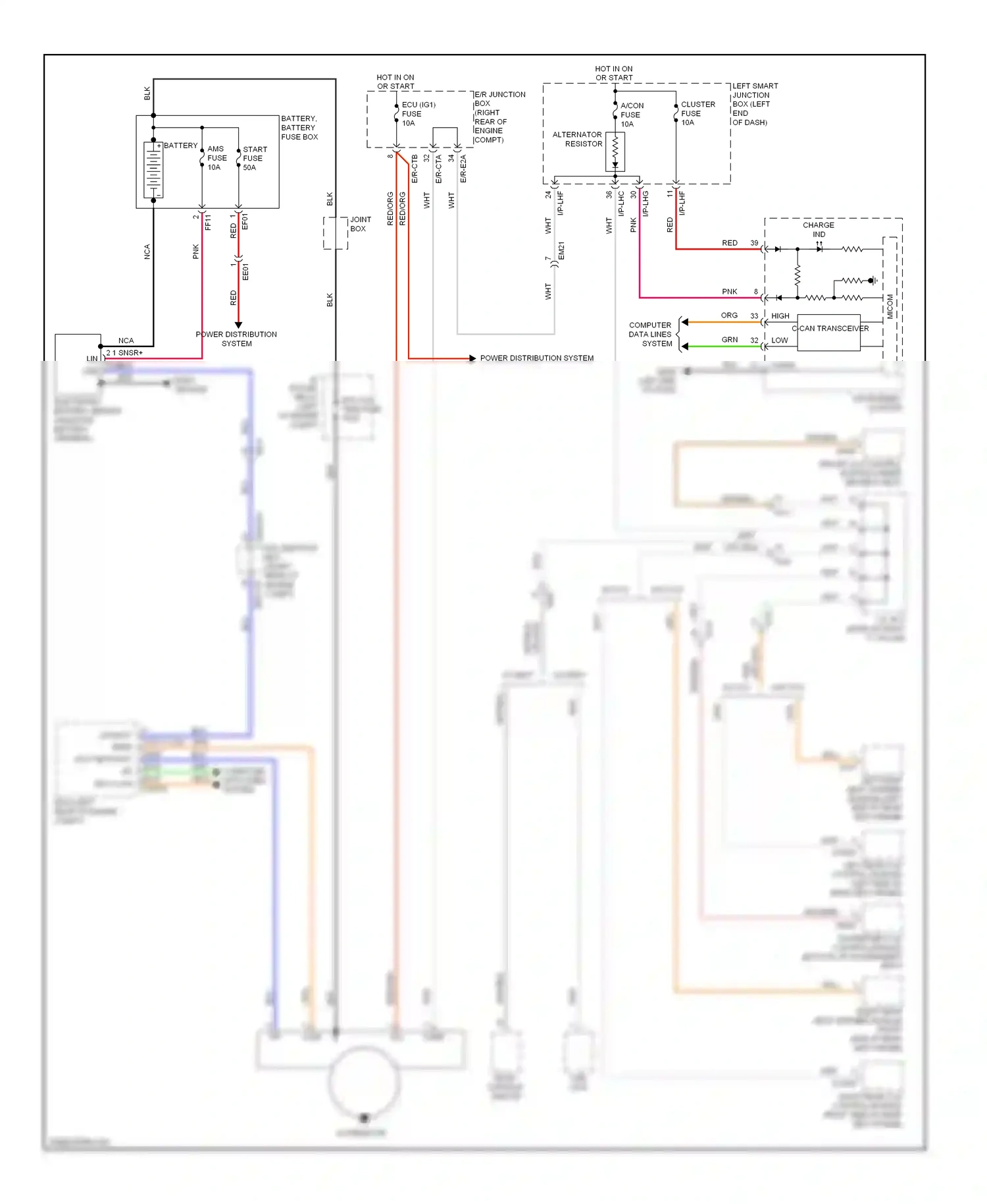 Wiring diagram red for Hyundai Equus II facelift (2013-2016) (113 of 126)