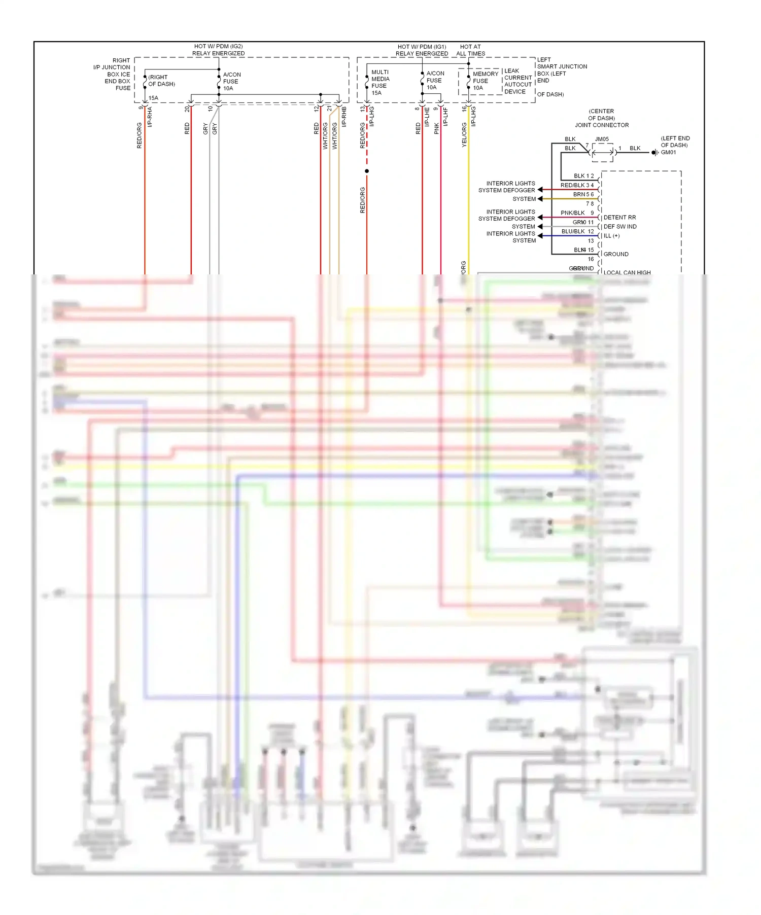 Wiring diagram red for Hyundai Equus II facelift (2013-2016) (8 of 126)