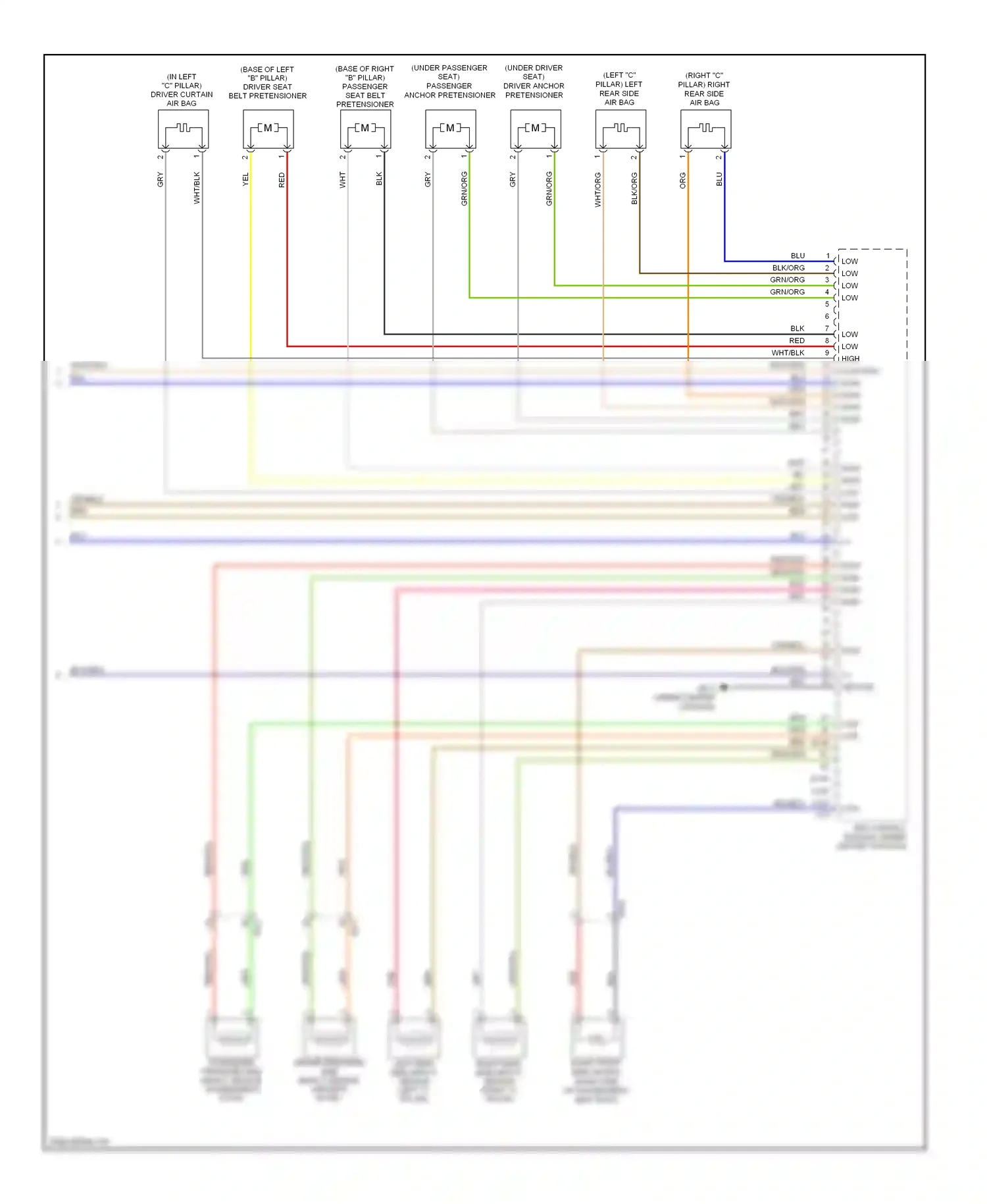 Wiring diagram red for Hyundai Equus II facelift (2013-2016) (112 of 126)