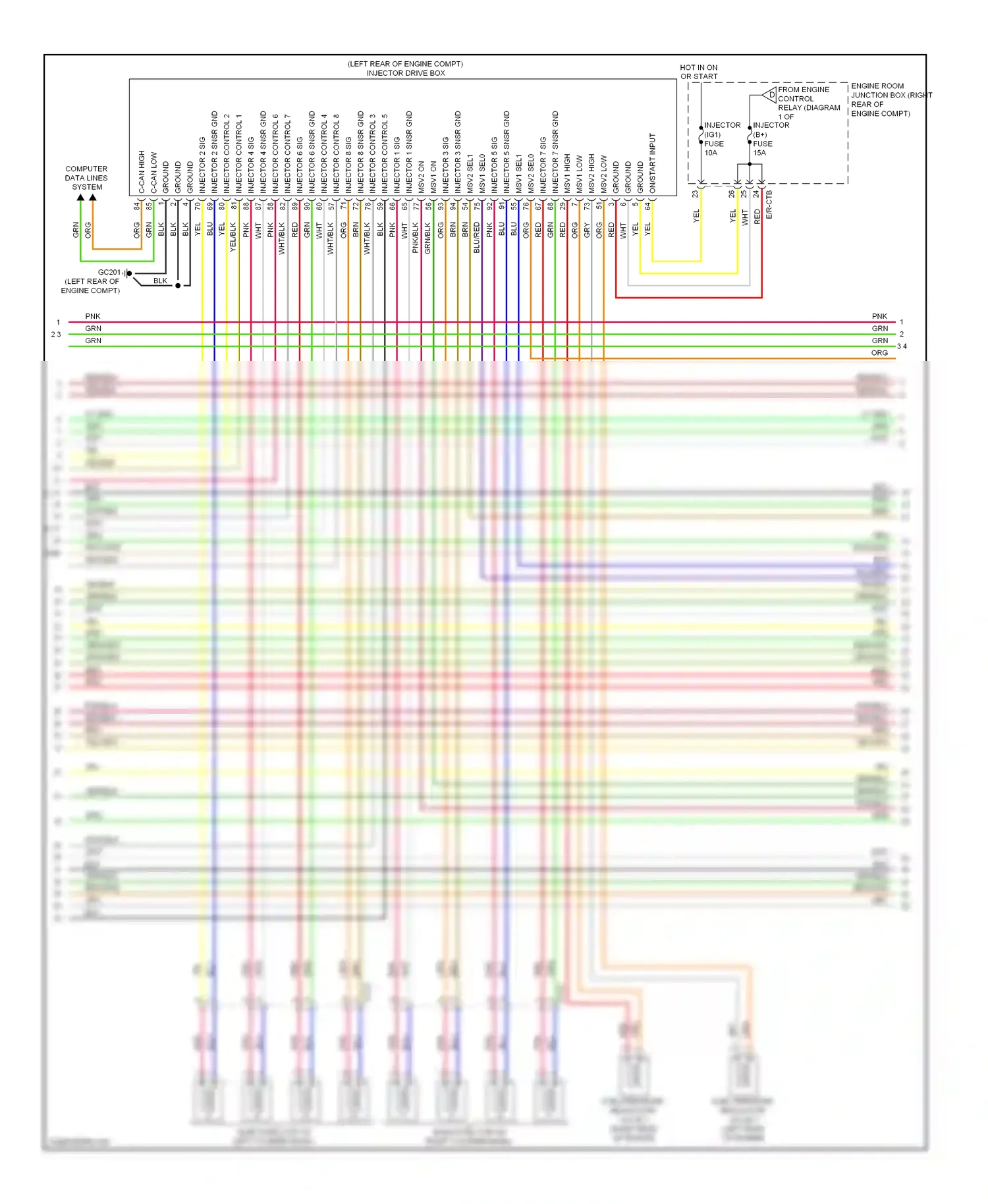 Wiring diagram red/blk for Hyundai Equus II facelift (2013-2016) (16 of 66)