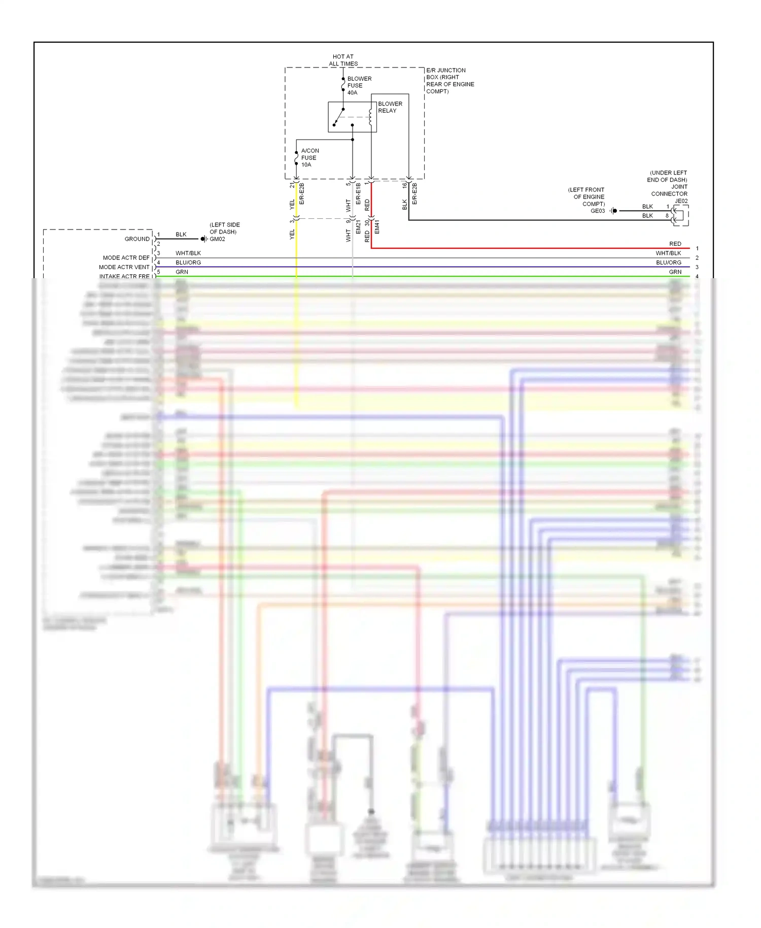 Wiring diagram red/org for Hyundai Equus II facelift (2013-2016) (1 of 65)