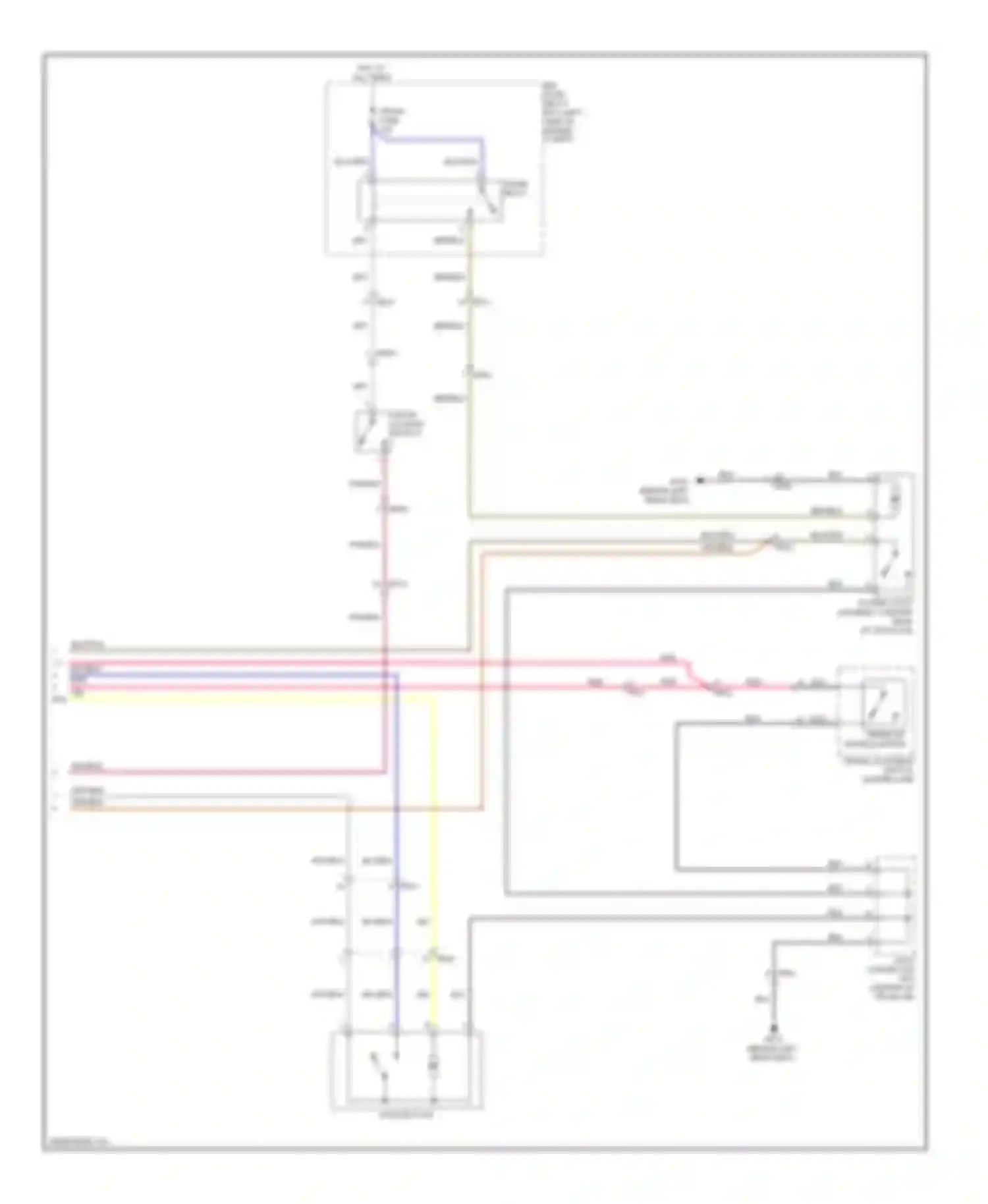 Wiring diagram relay box (left side of engine for Hyundai Equus II facelift (2013-2016) (1 of 1)