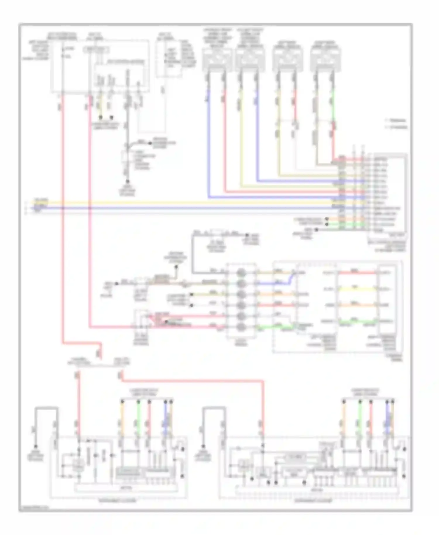 Wiring diagram right end of dash) for Hyundai Equus II facelift (2013-2016) (4 of 24)
