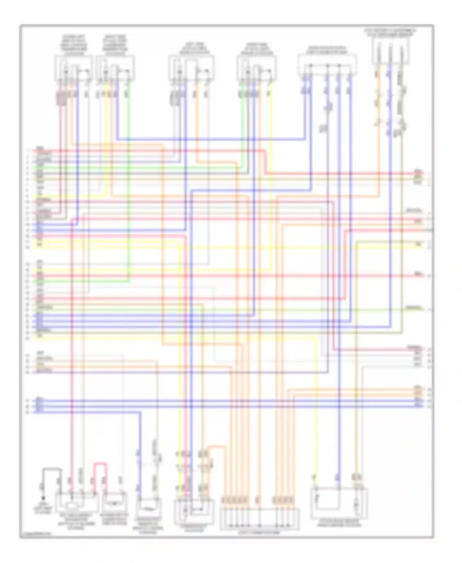 Wiring diagram right end of dash) for Hyundai Equus II facelift (2013-2016) (1 of 24)