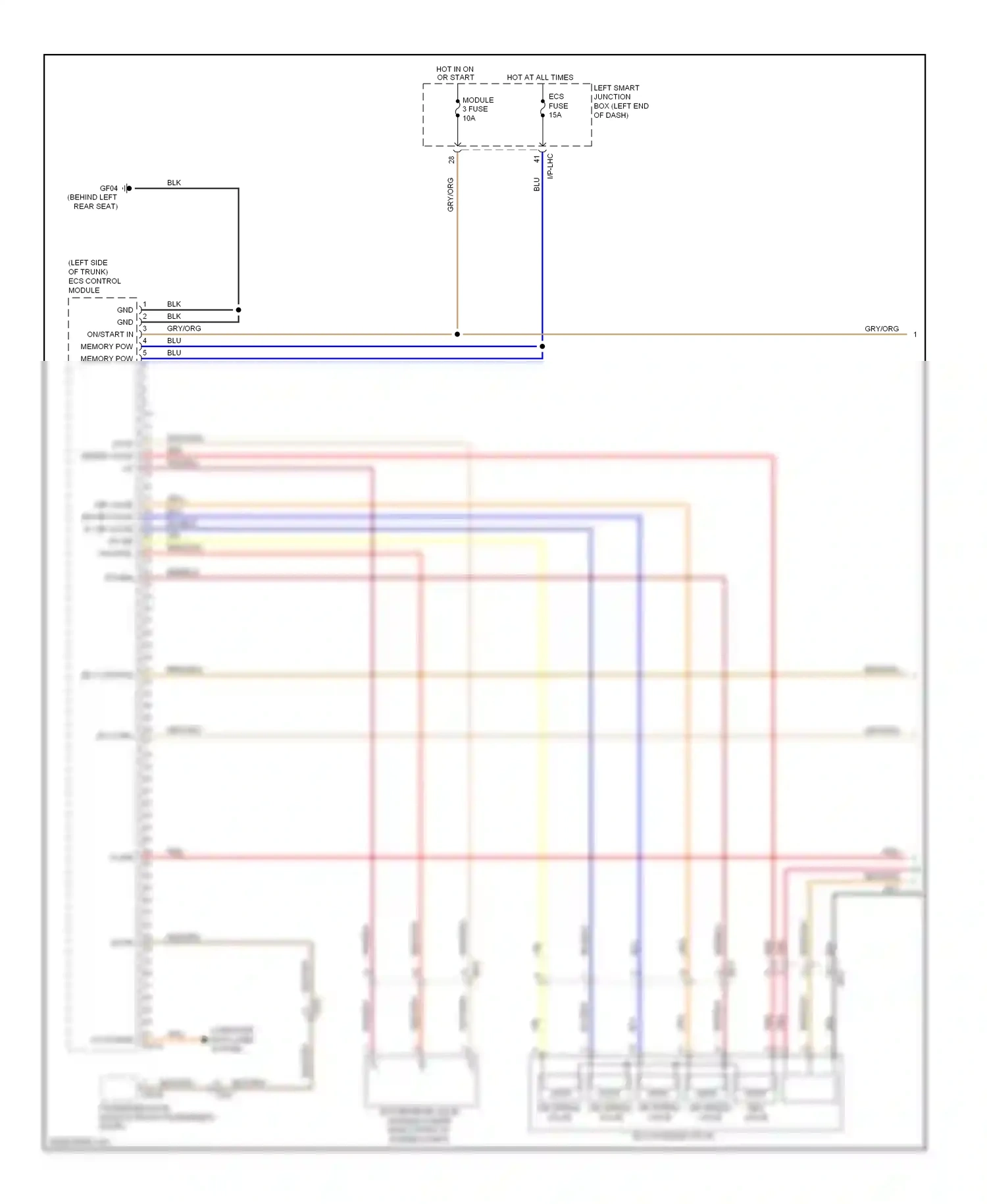 Wiring diagram rly control for Hyundai Equus II facelift (2013-2016) (1 of 1)