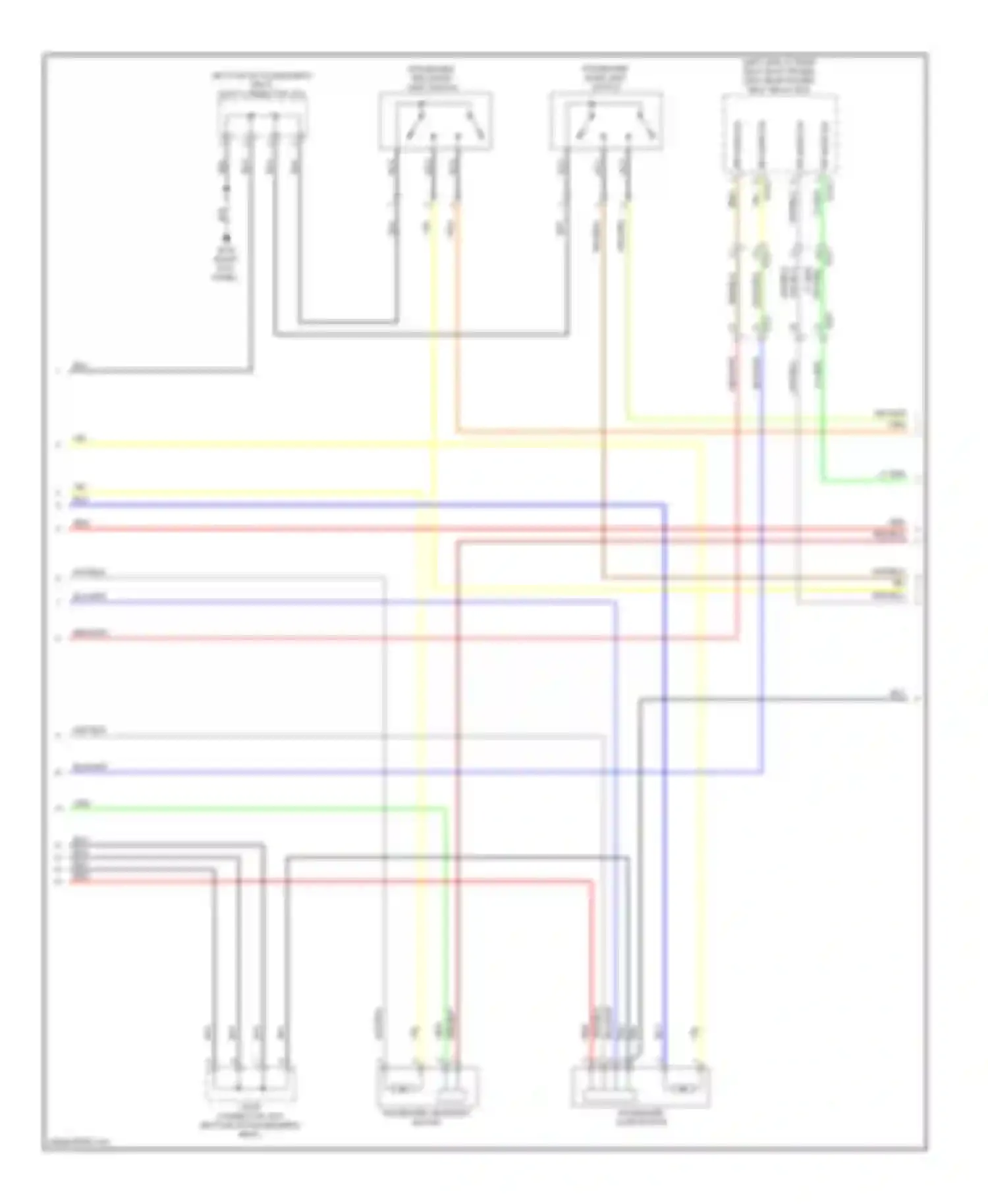Wiring diagram rr slide sw rr for Hyundai Equus II facelift (2013-2016) (1 of 1)