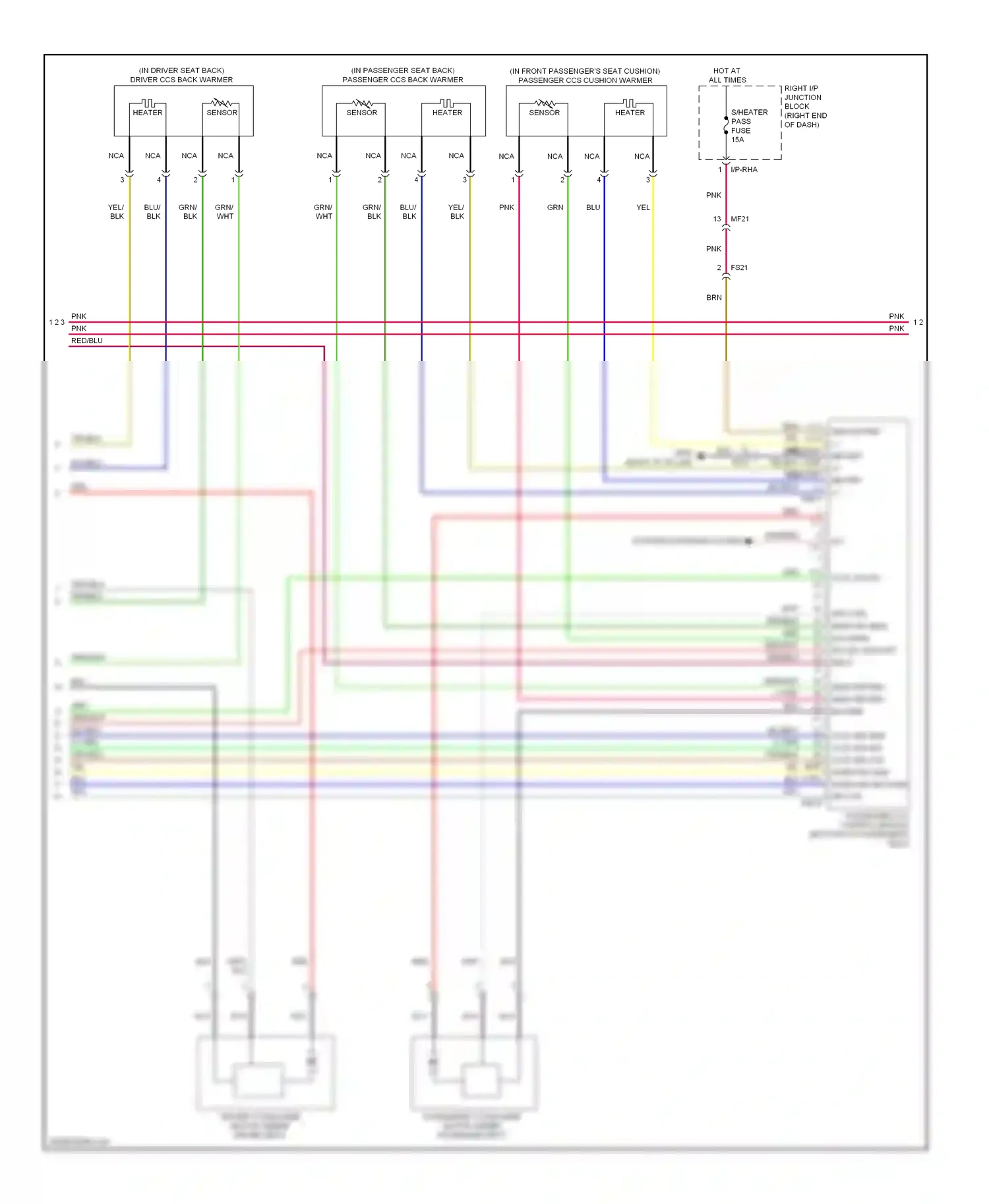 Hyundai Equus II facelift (2013-2016) sensor wiring diagram  (3 of 5)