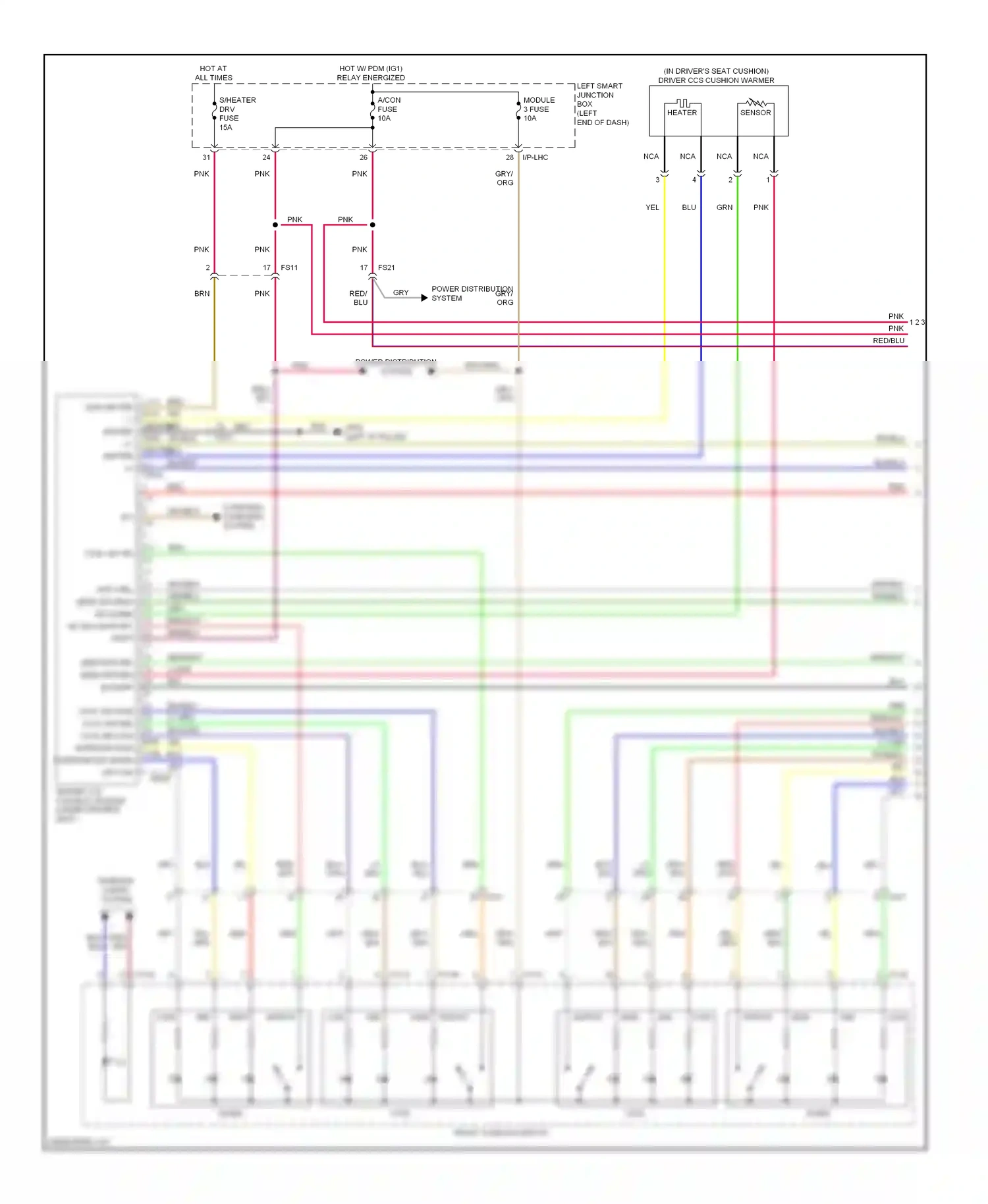 Hyundai Equus II facelift (2013-2016) sensor wiring diagram  (2 of 5)