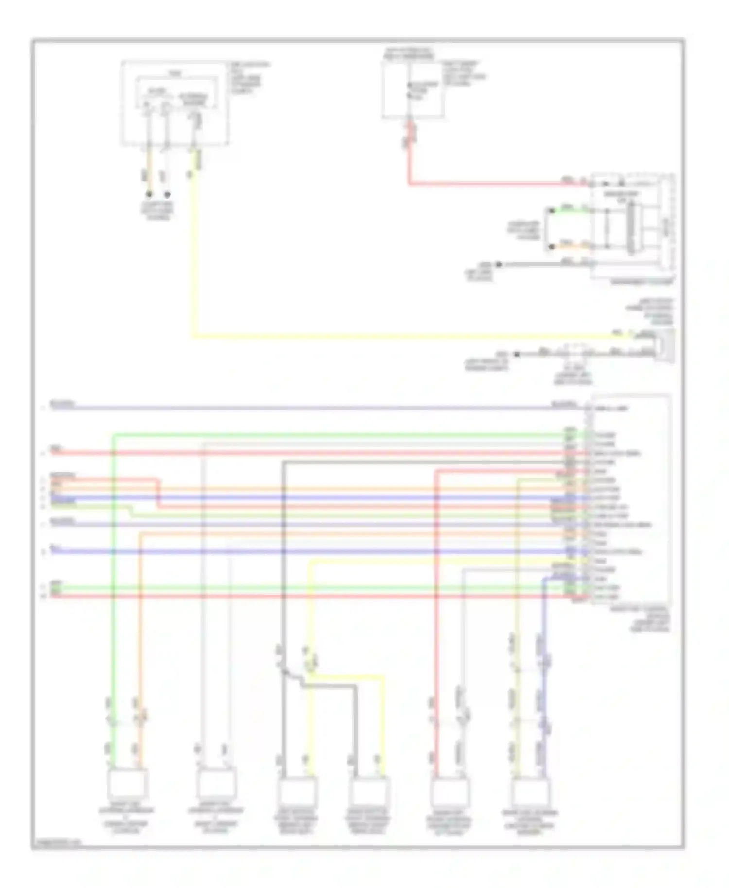Wiring diagram smart key control module for Hyundai Equus II facelift (2013-2016) (1 of 3)