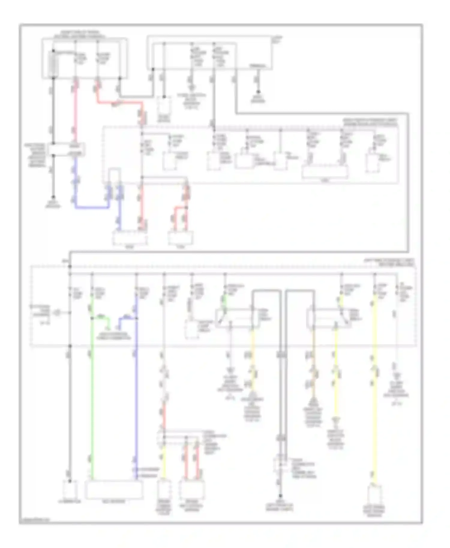 Wiring diagram stop signal electronic module for Hyundai Equus II facelift (2013-2016) (2 of 2)