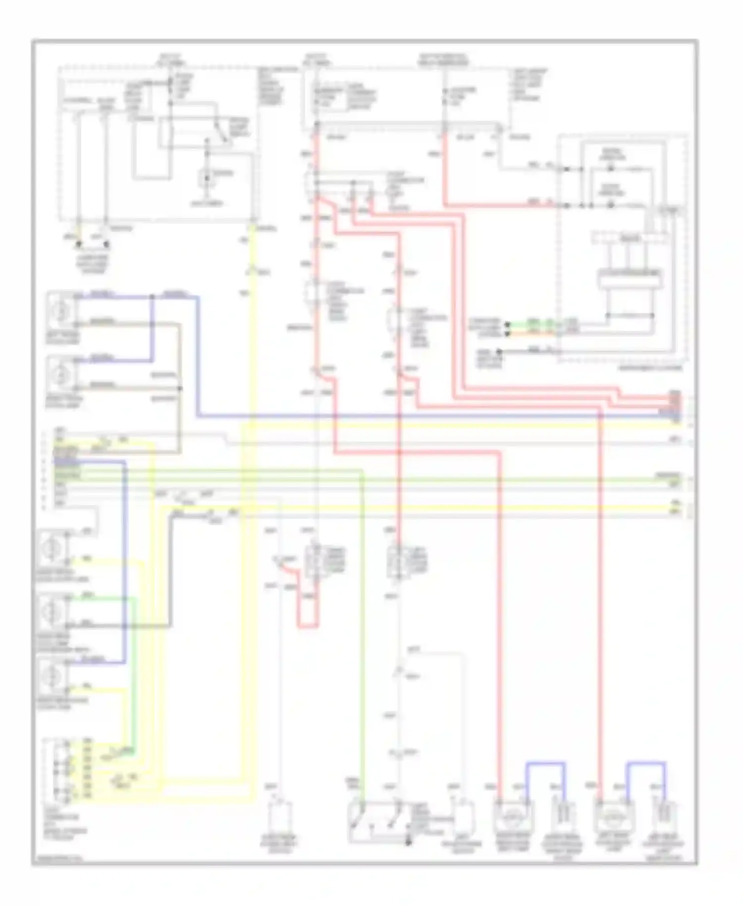 Wiring diagram trunk open ind for Hyundai Equus II facelift (2013-2016) (1 of 5)