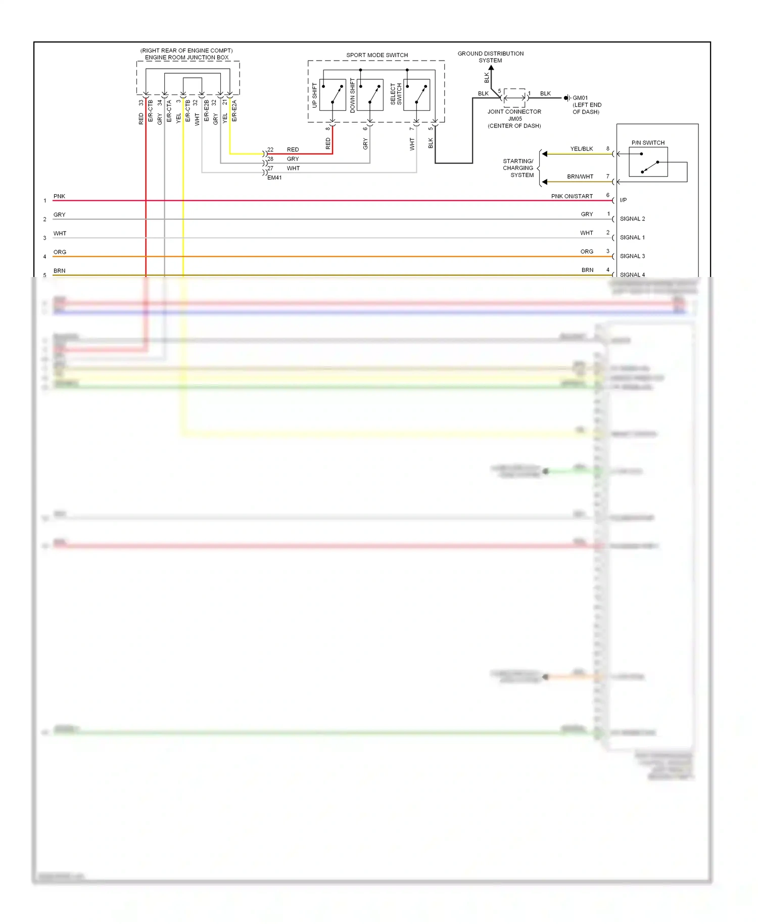 Wiring diagram yel for Hyundai Equus II facelift (2013-2016) (103 of 104)
