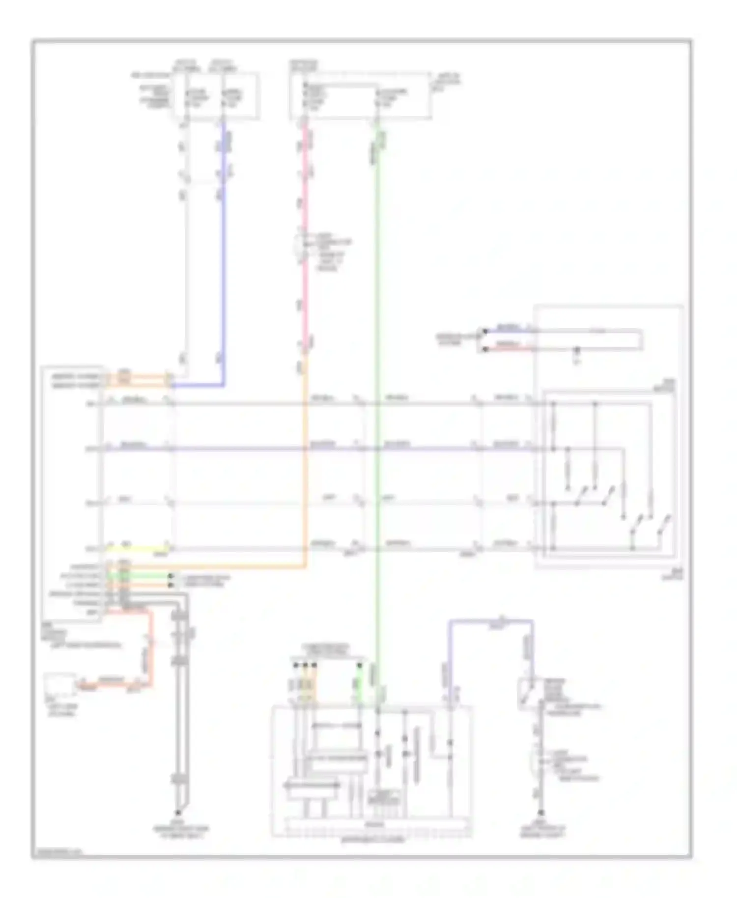 Equus Hyundai II (2009-2013): Electric parking brake circuit