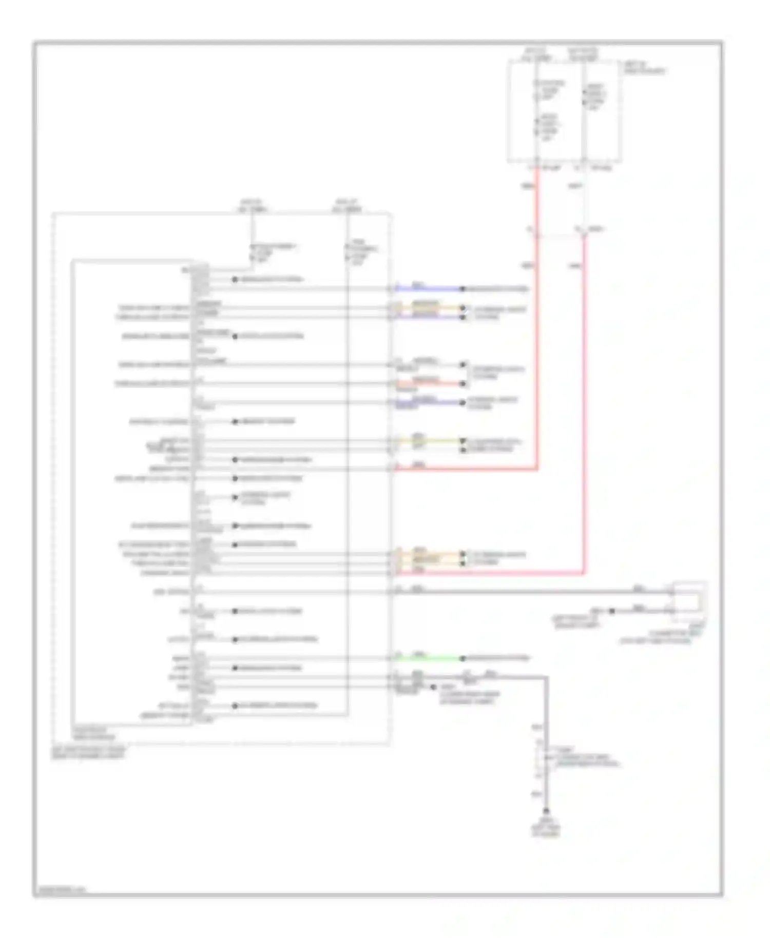 Equus Hyundai II (2009-2013): Front area module circuit