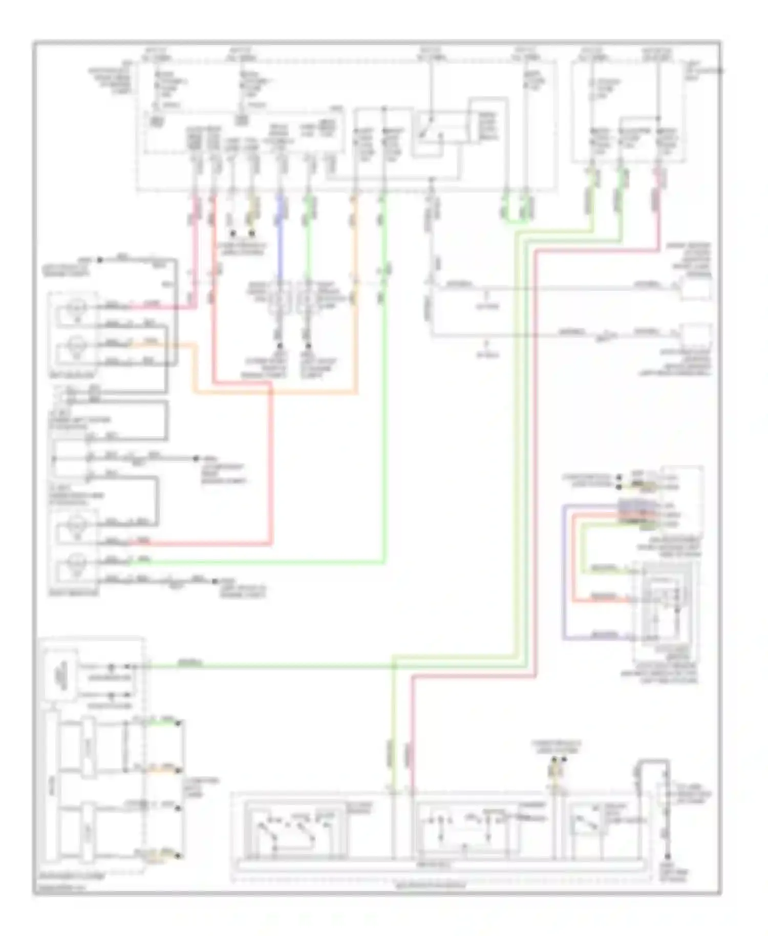 Equus Hyundai II (2009-2013): Headlamps circuit