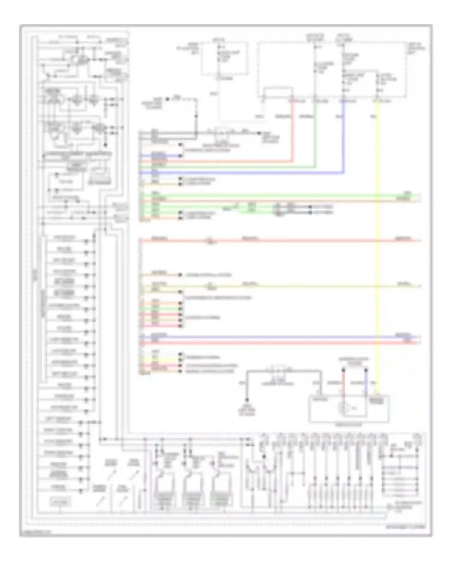 Equus Hyundai II (2009-2013): Instrument cluster circuit (1 of 2)