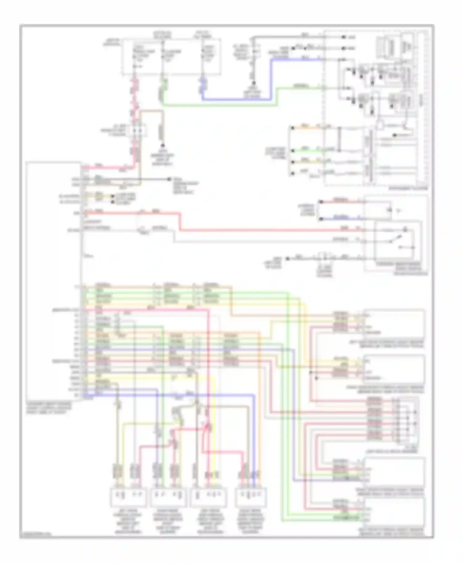 Equus Hyundai II (2009-2013): Parking assistant circuit