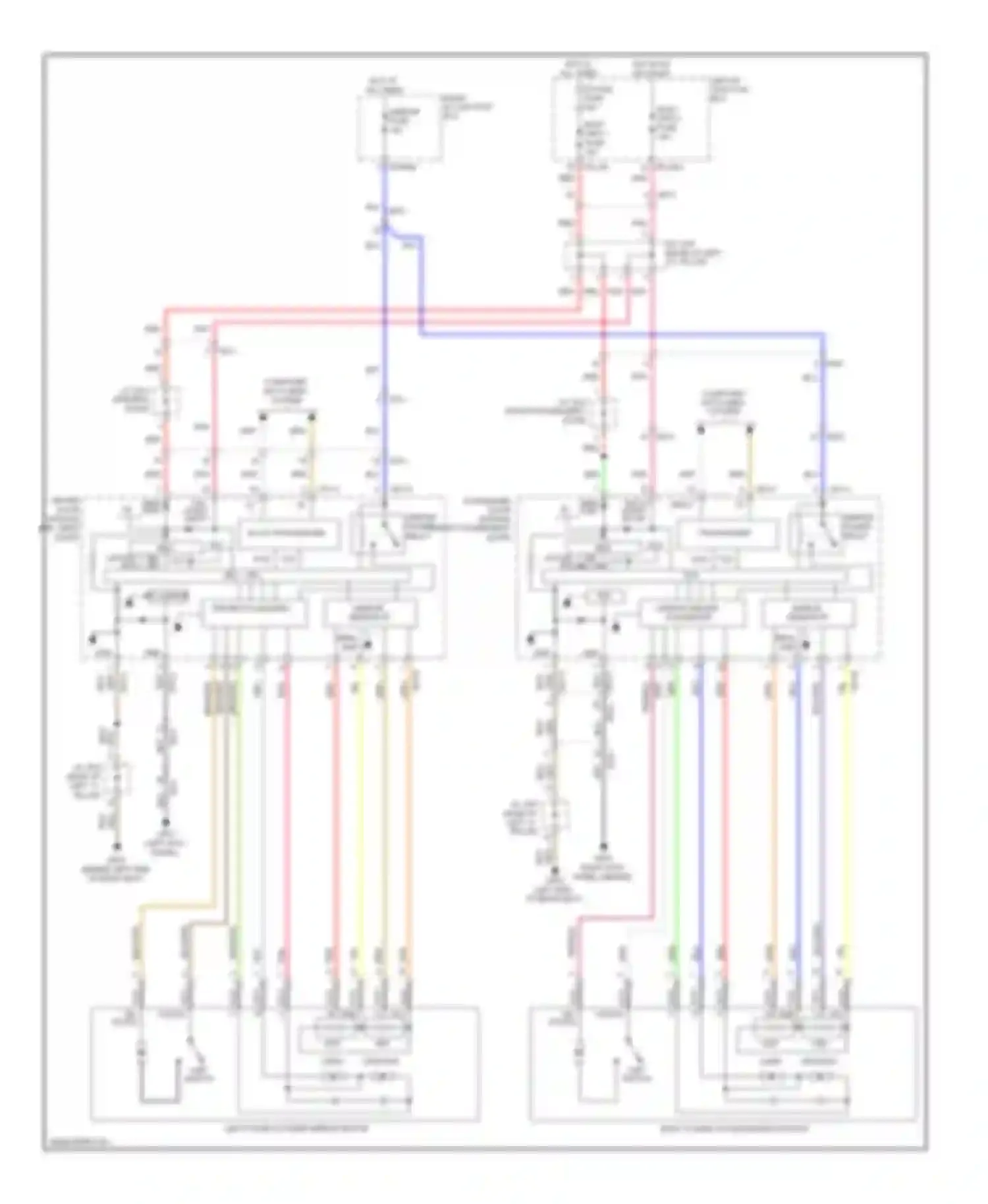 Equus Hyundai II (2009-2013): Power mirrors circuit