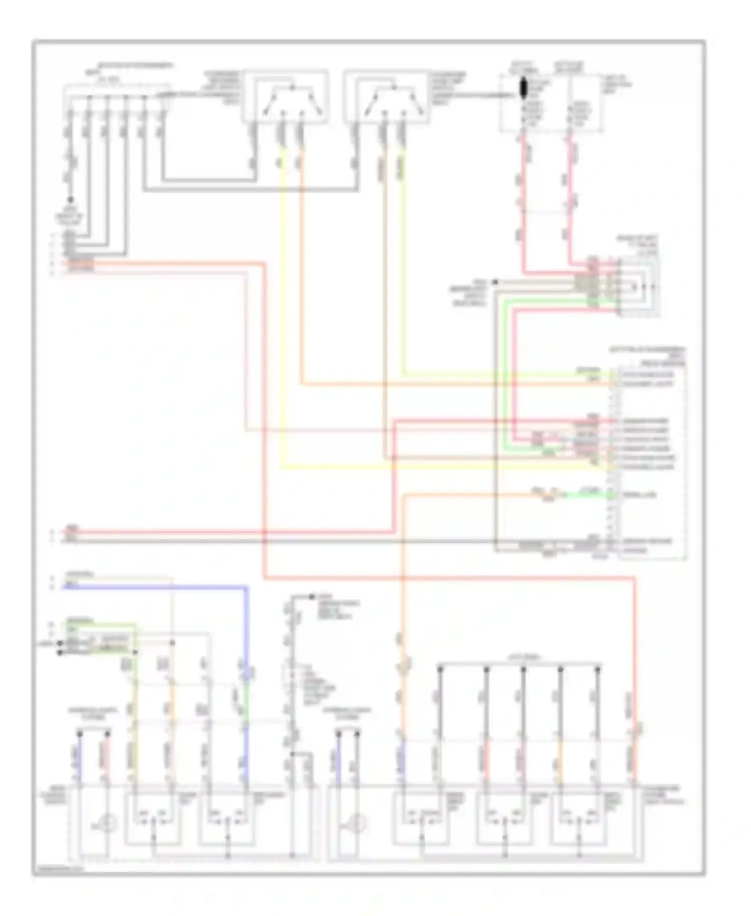 Equus Hyundai II (2009-2013): Relax power seat circuit, 6:4 seat (2 of 2)