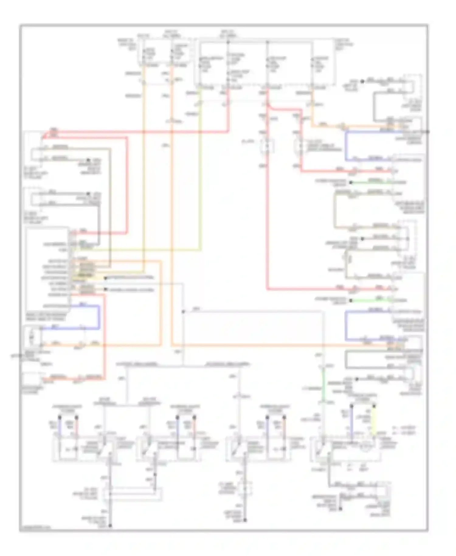 Equus Hyundai II (2009-2013): Rear curtain circuit