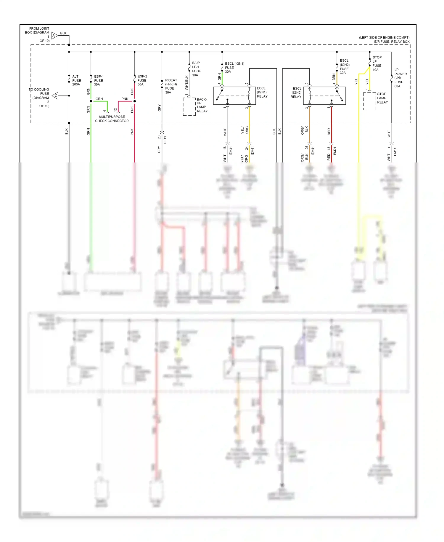 Wiring diagram blk for Hyundai Equus II (2009-2013) (57 of 111)