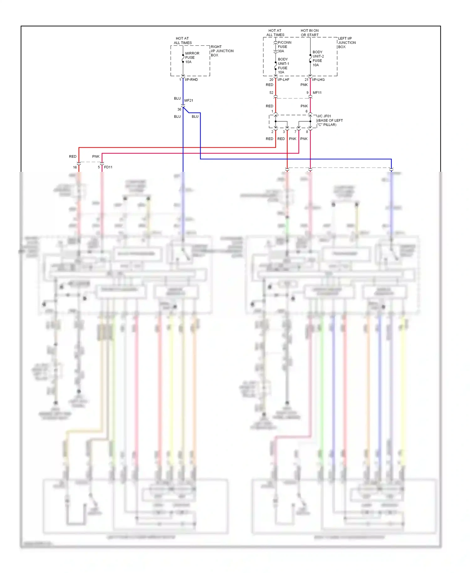 Wiring diagram blk/org for Hyundai Equus II (2009-2013) (30 of 44)