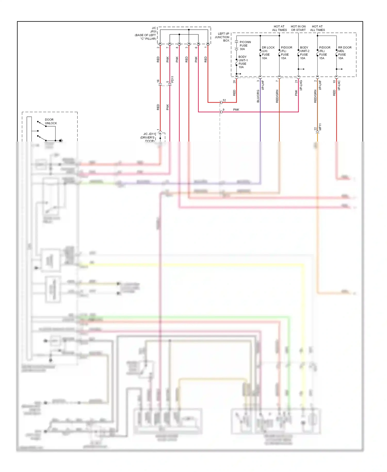 Wiring diagram blk/org for Hyundai Equus II (2009-2013) (6 of 44)