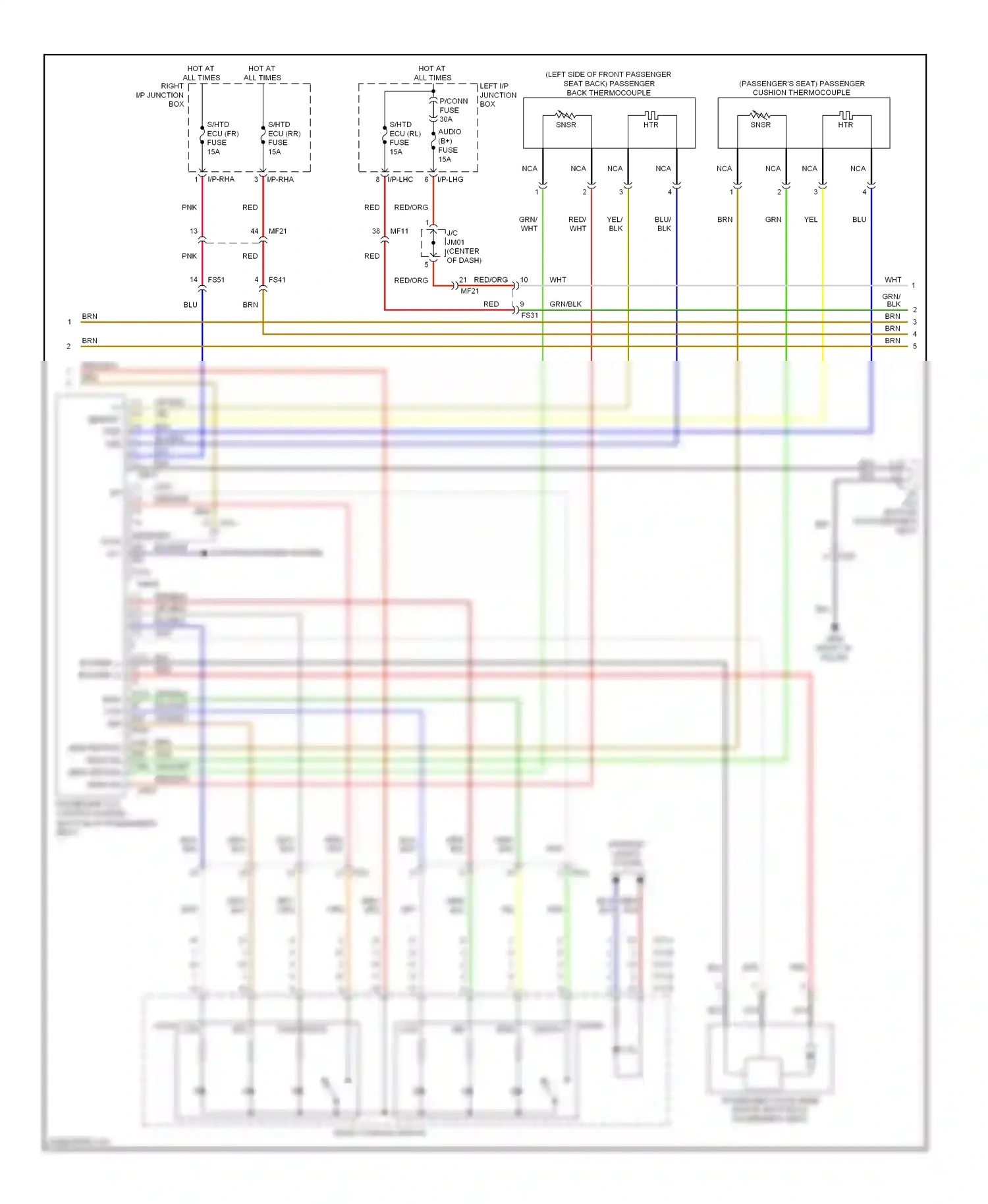 Wiring diagram blu/red for Hyundai Equus II (2009-2013) (1 of 19)