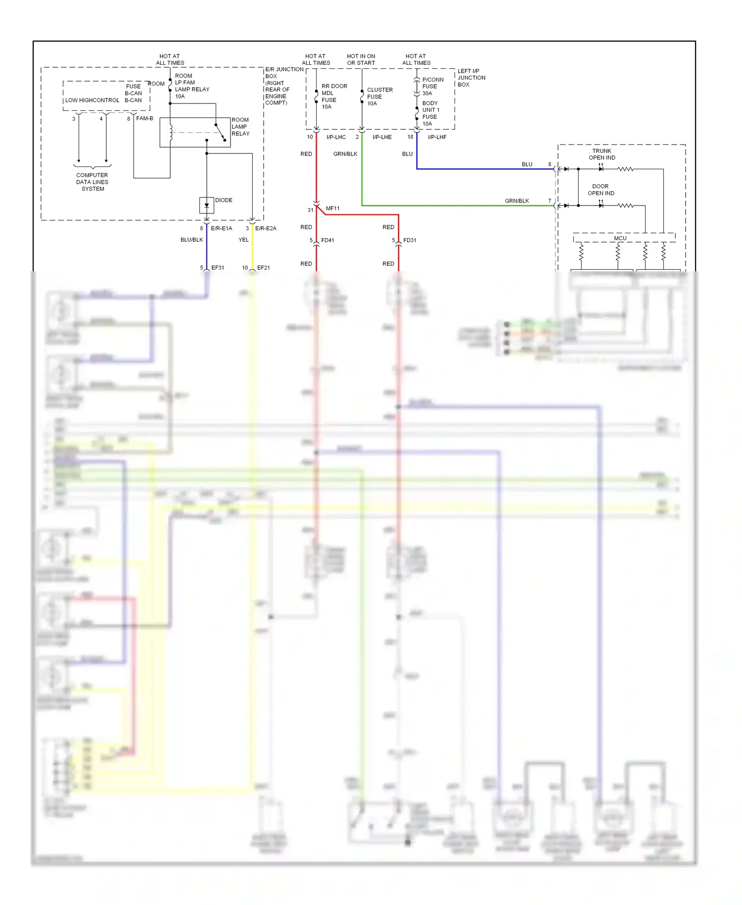 Wiring diagram computer data lines system for Hyundai Equus II (2009-2013) (22 of 50)