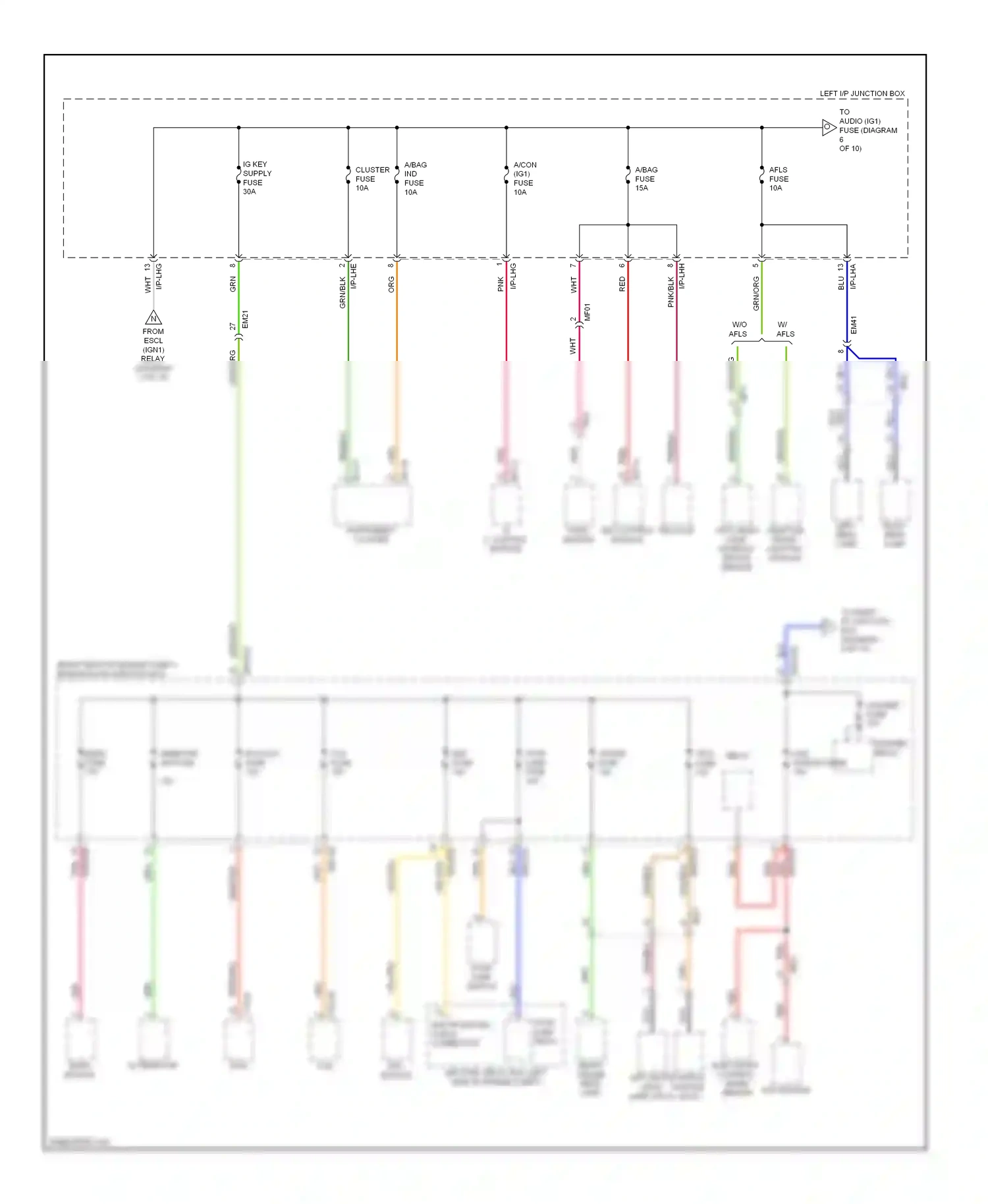 Wiring diagram e/r-cb for Hyundai Equus II (2009-2013) (6 of 13)