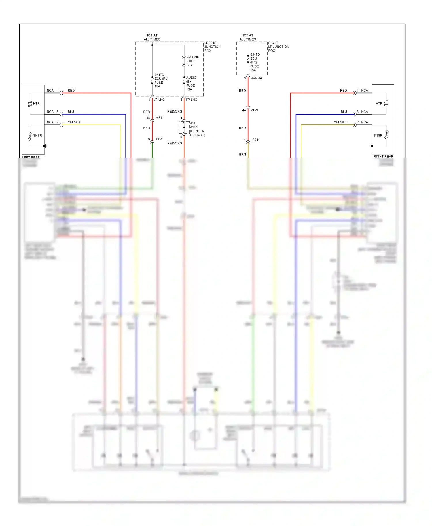 Wiring diagram i/p-rha for Hyundai Equus II (2009-2013) (9 of 15)