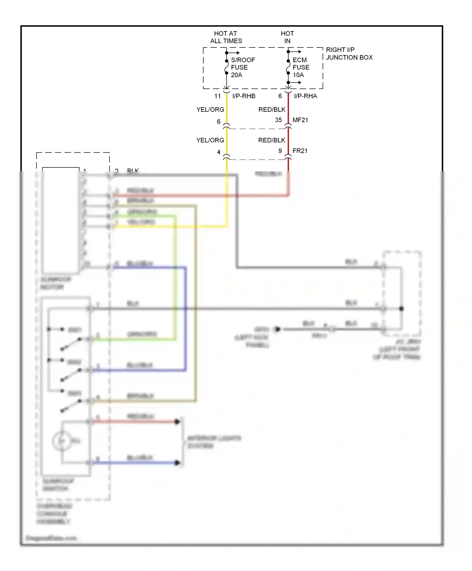 Wiring diagram i/p-rha for Hyundai Equus II (2009-2013) (11 of 15)